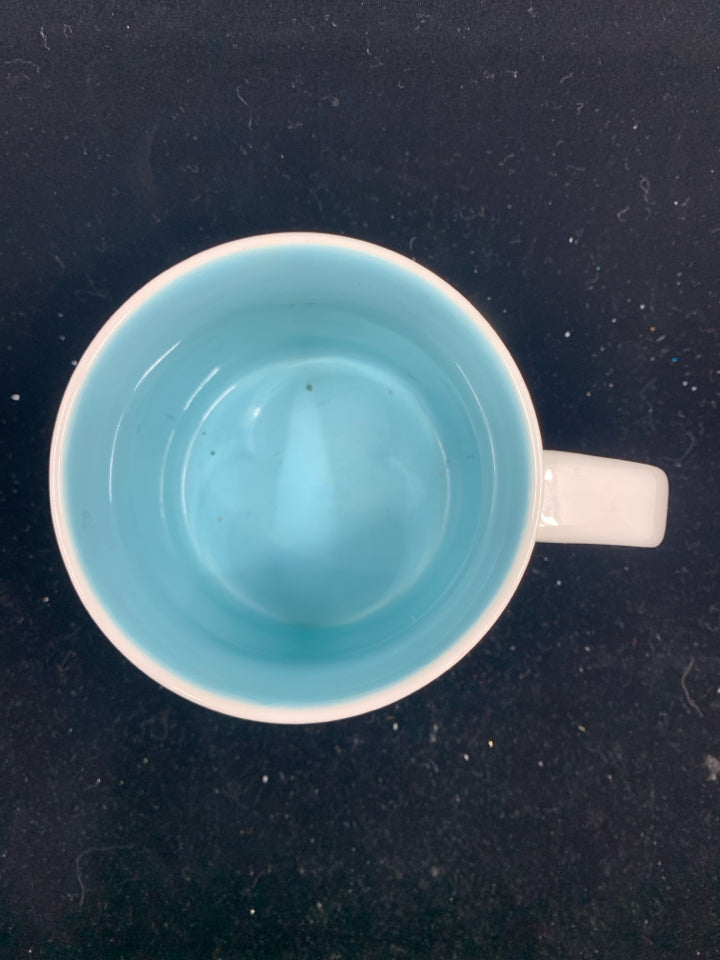 STARBUCKS GREEN BLUE BOSTON MUG.