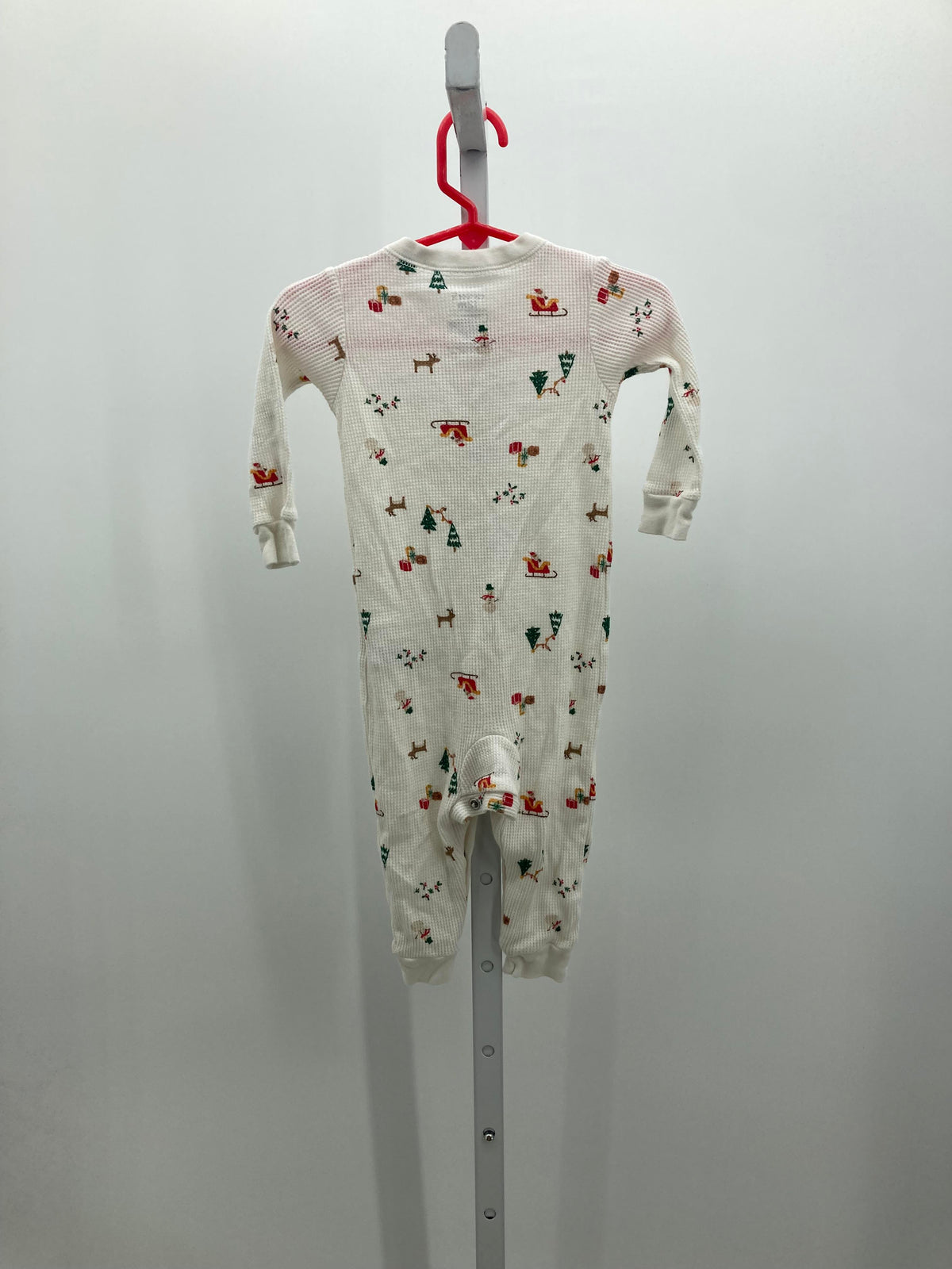 WAFFLE KNIT SLEEPER SANTA