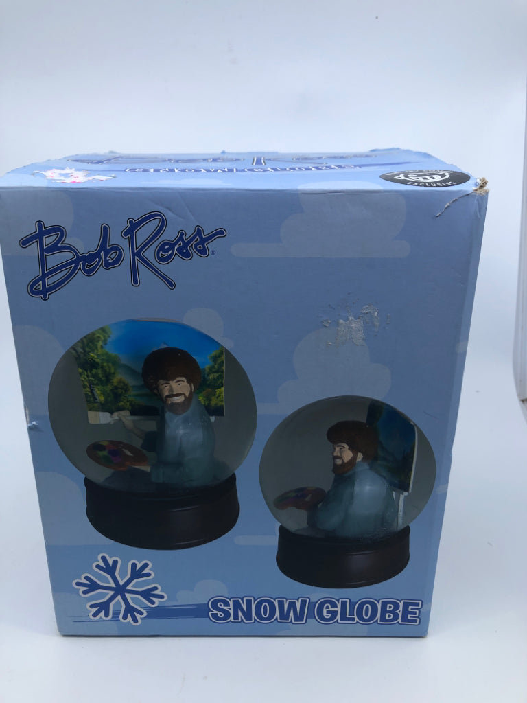 NIB BOB ROSS SNOW GLOBE.