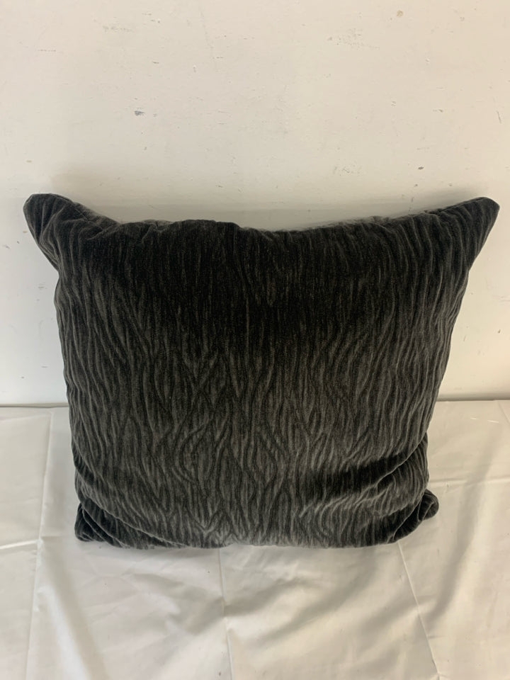 LARGE BLACK PILLOW.