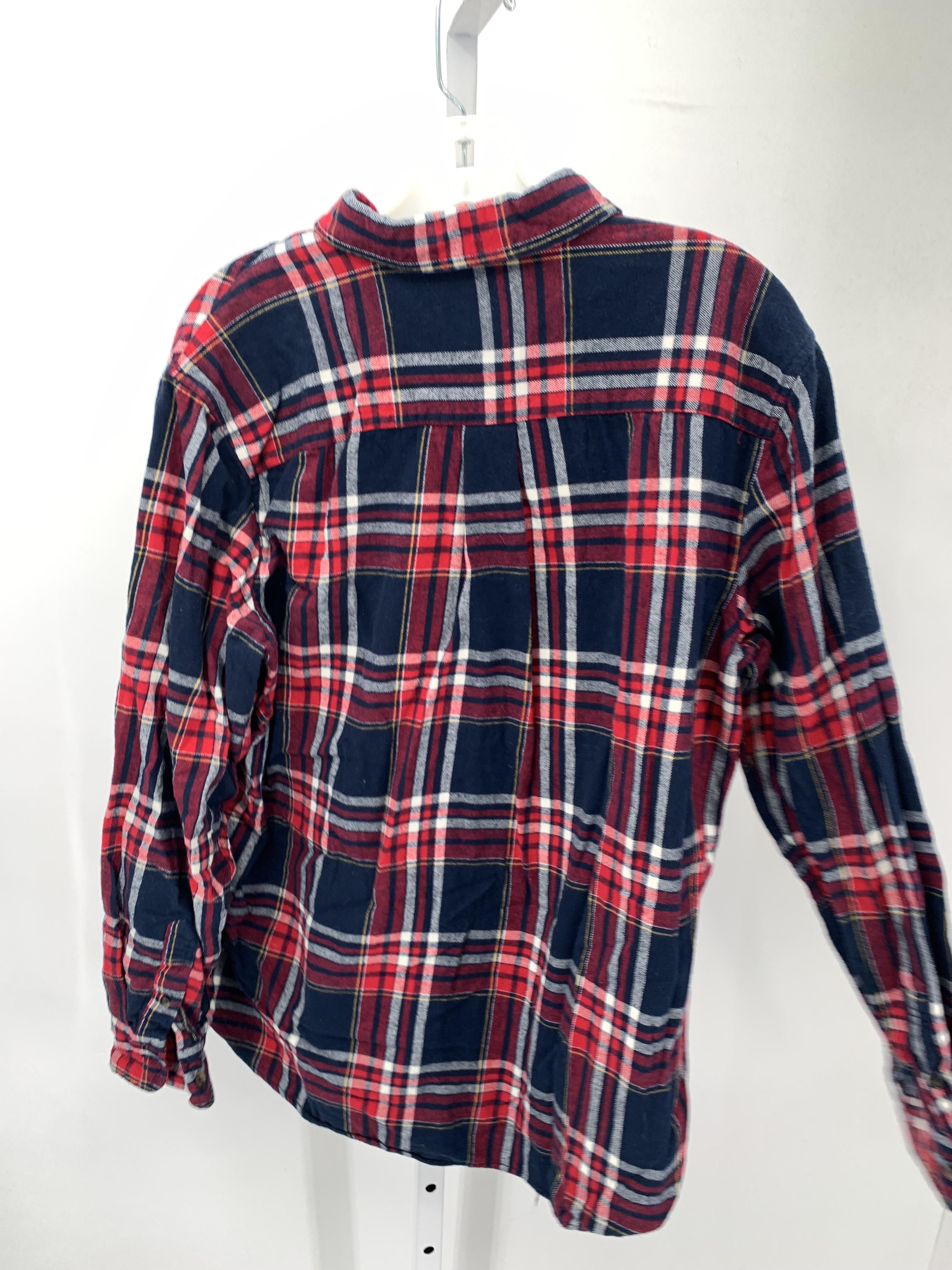 RED WHITE PLAID.