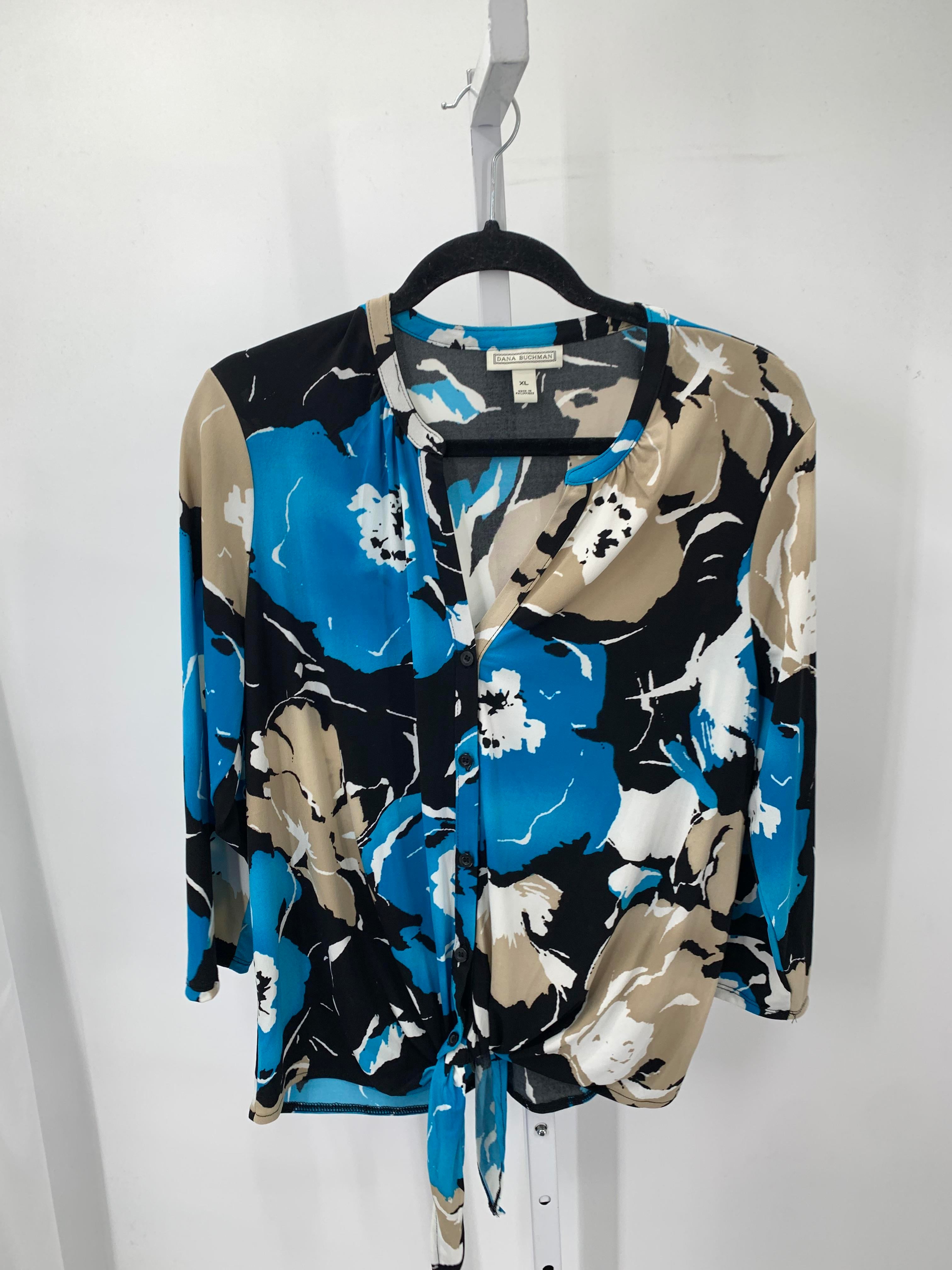 Dana Buchman Size Extra Large Misses 3/4 Sleeve Shirt