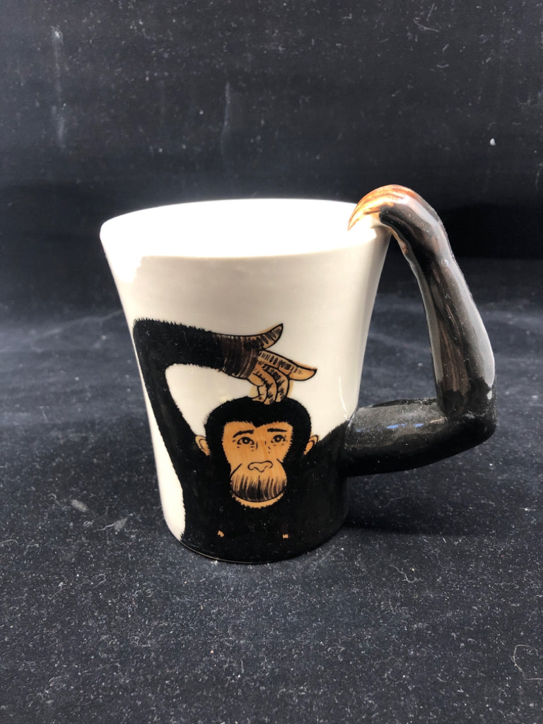 PIER 1 MONKEY MUG.