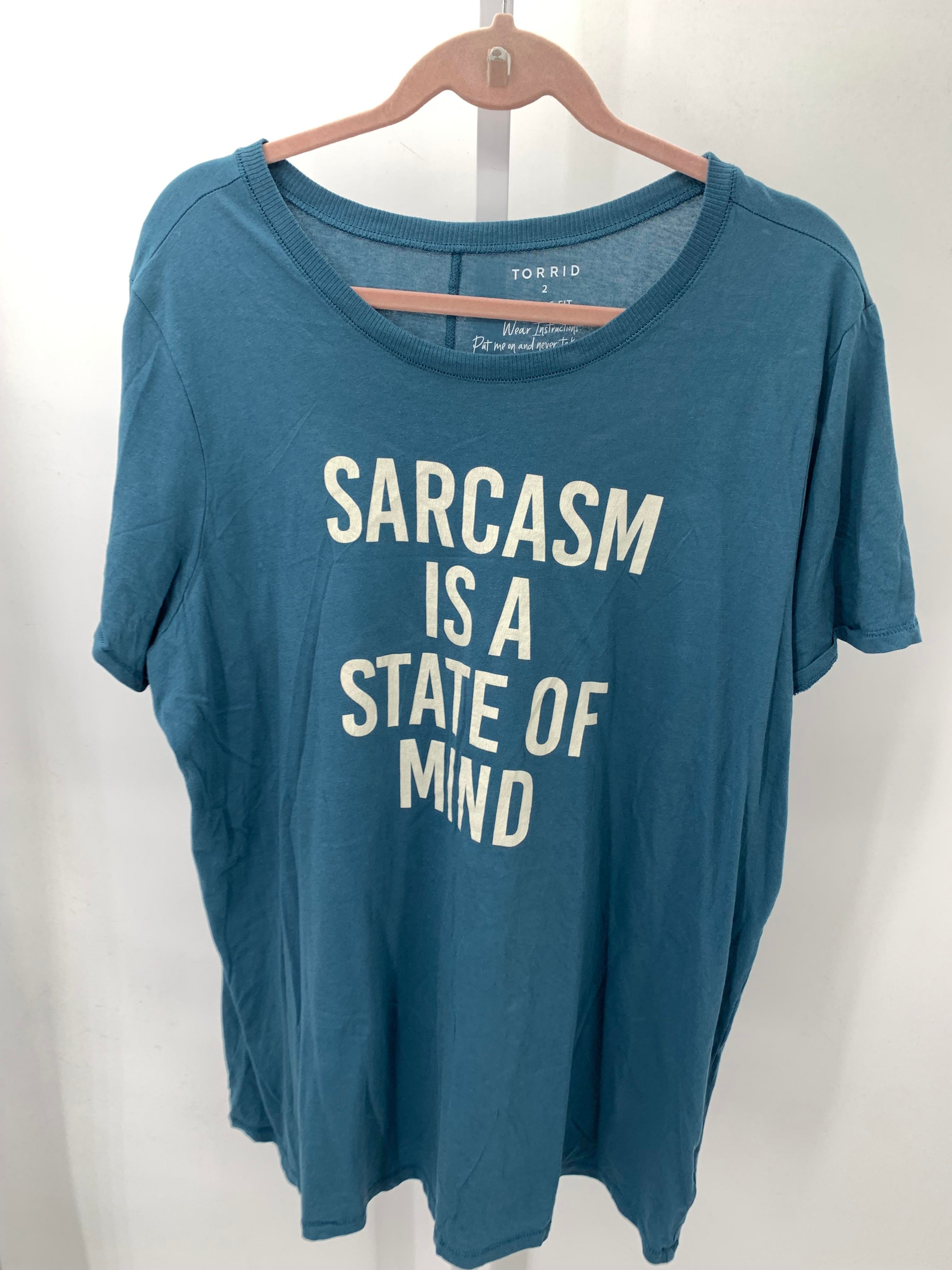 Torrid Size 2X Womens Short Sleeve Shirt