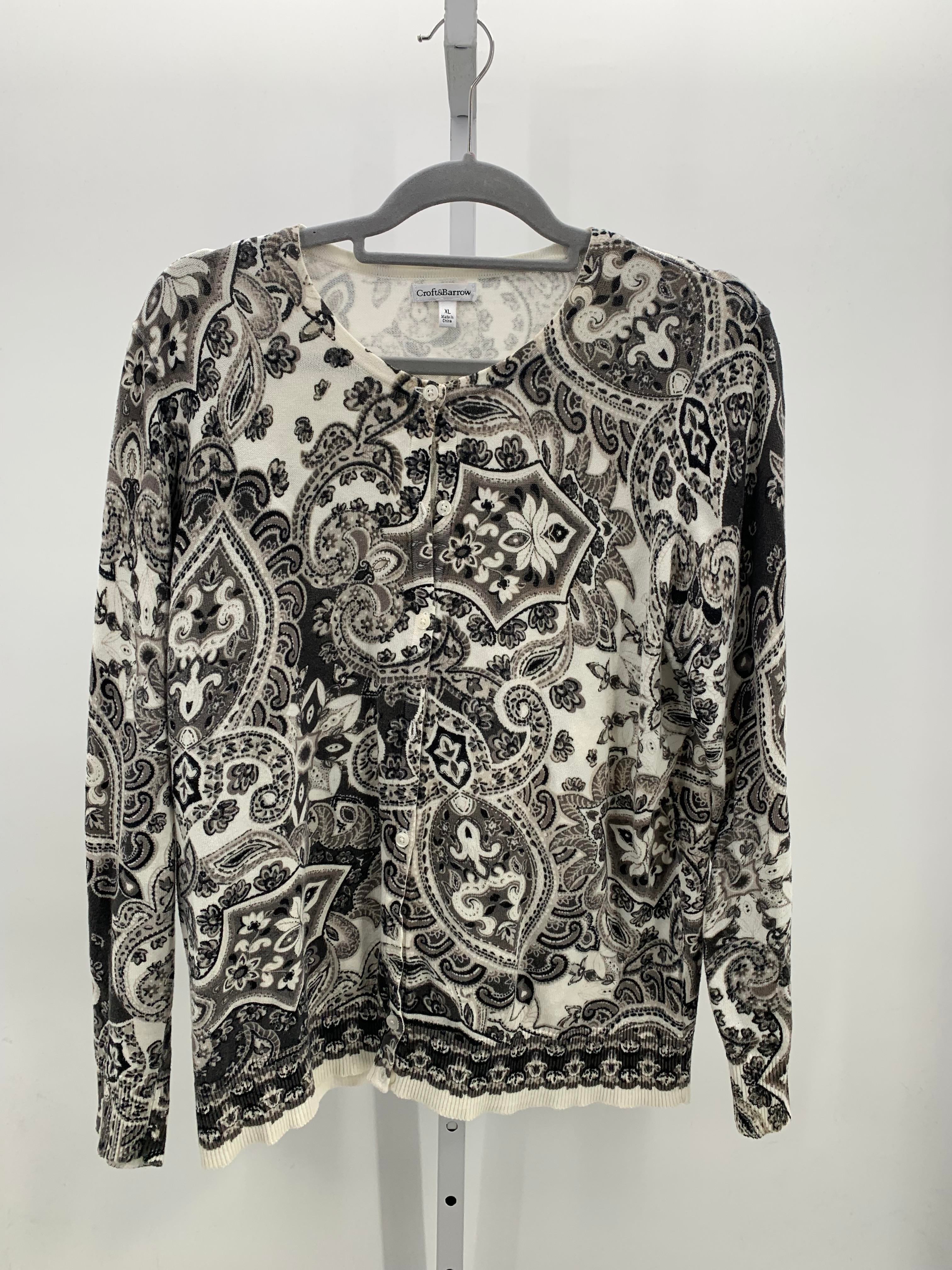 Croft & Barrow Size Extra Large Misses Long Slv Sweater