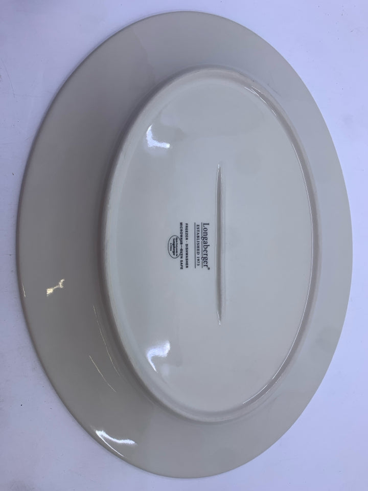 NIB NATURE'S GARLAND PLATTER- LONGABERGER.