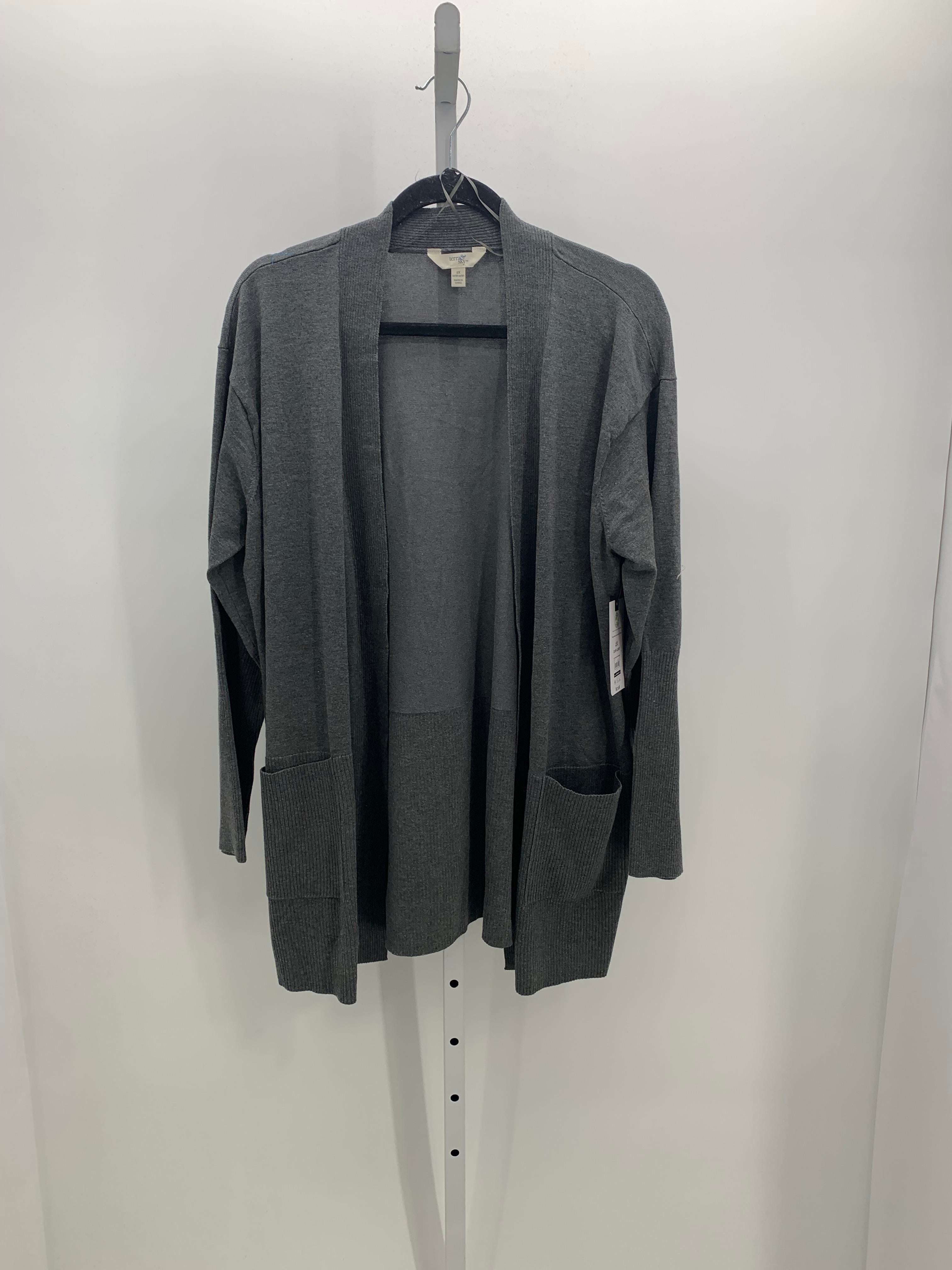 Terra & Sky Size 2X Womens Long Slv Sweater