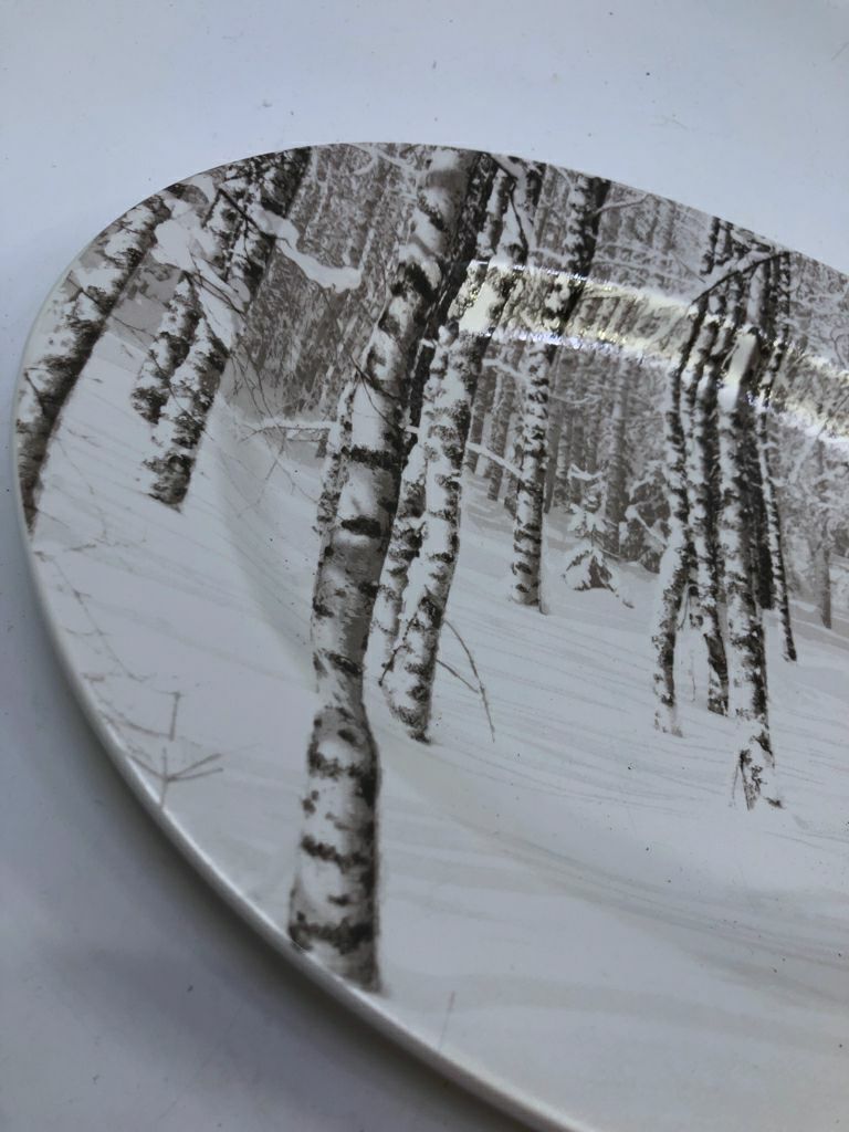 BIRCH TREE OVAL PLATTER.
