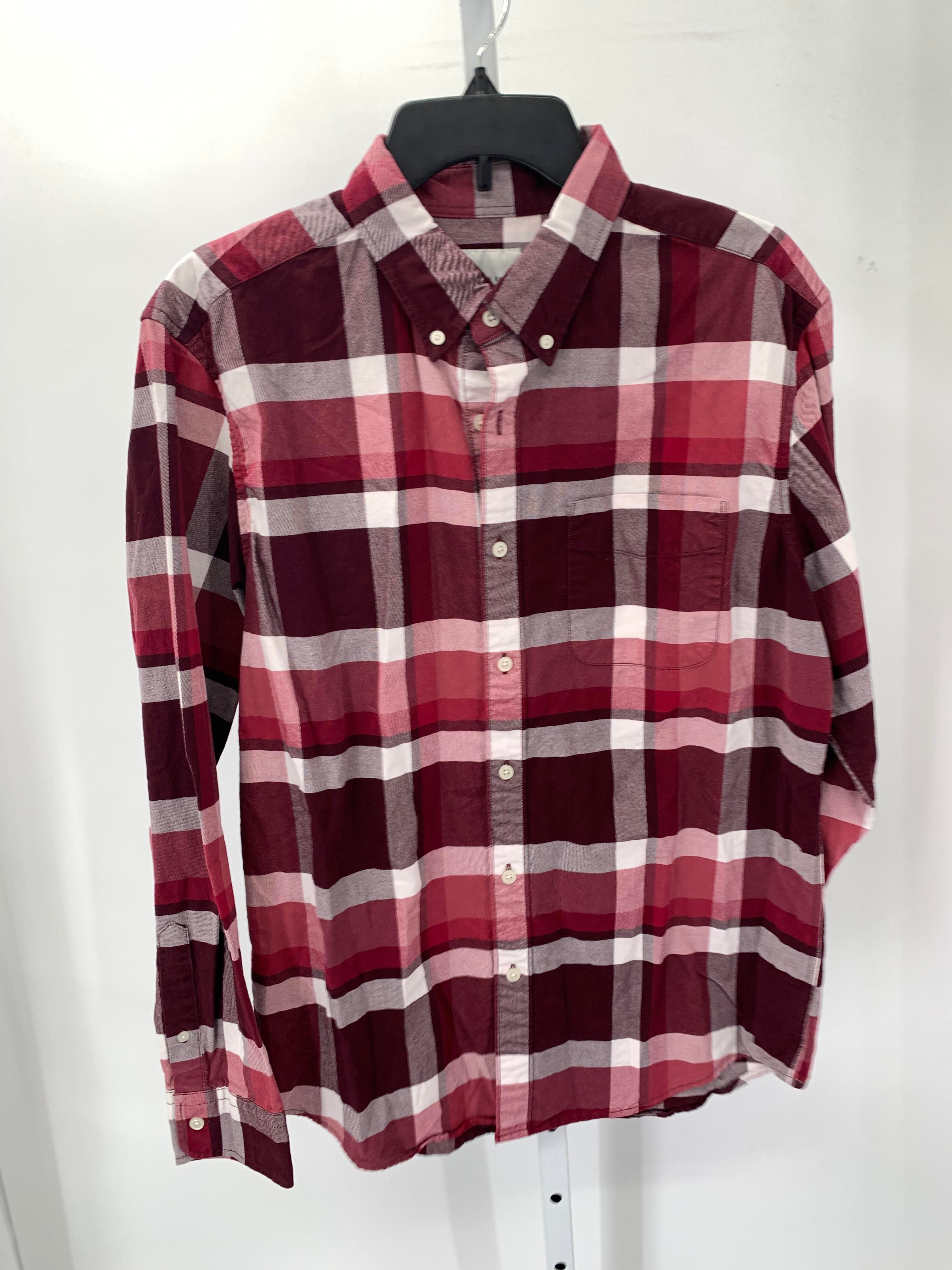 WHITE PLAID BTN DOWN