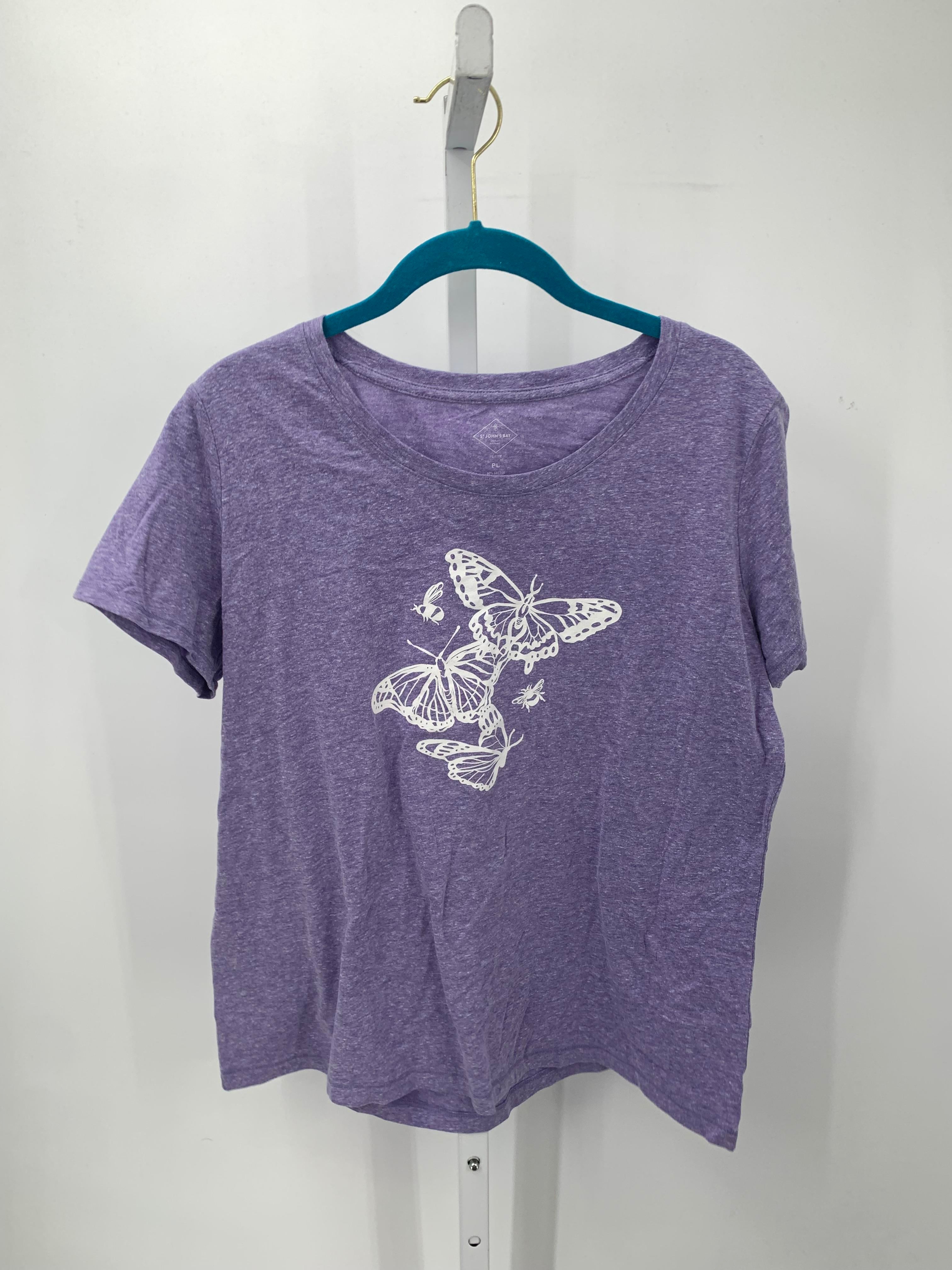 St. Johns Bay Size Large Petite Petite Short Sleeve Shirt