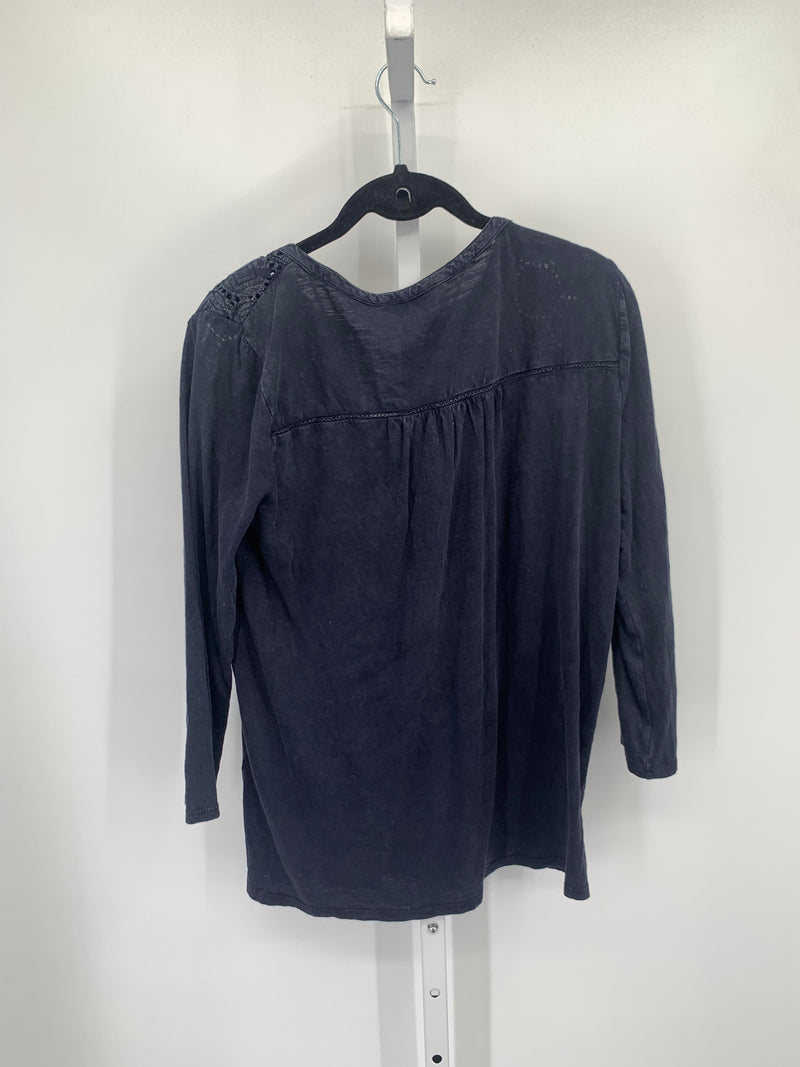 Lucky Brand Size Small Misses 3/4 Sleeve Shirt