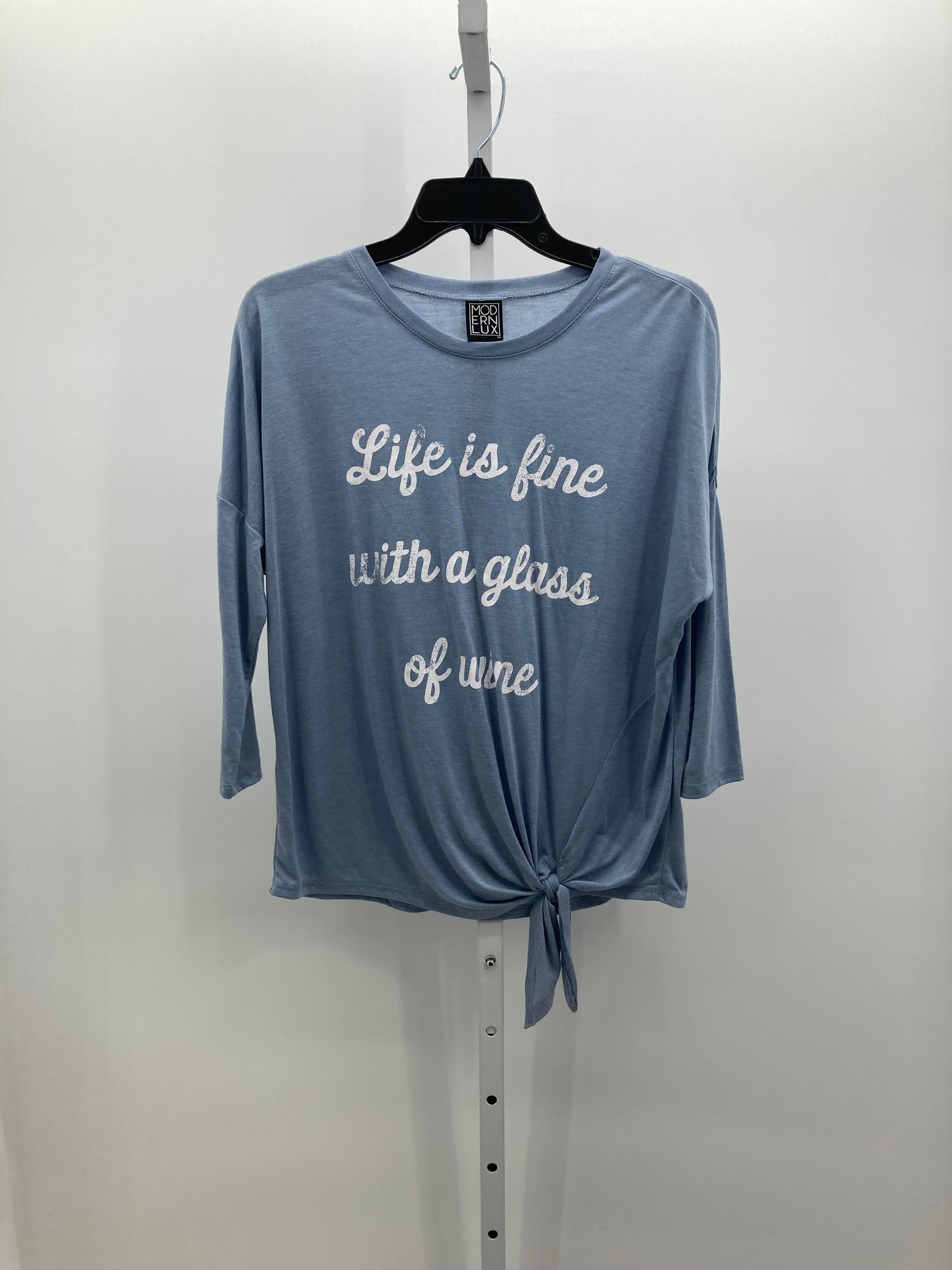 Modern Lux Size Medium Misses 3/4 Sleeve Shirt
