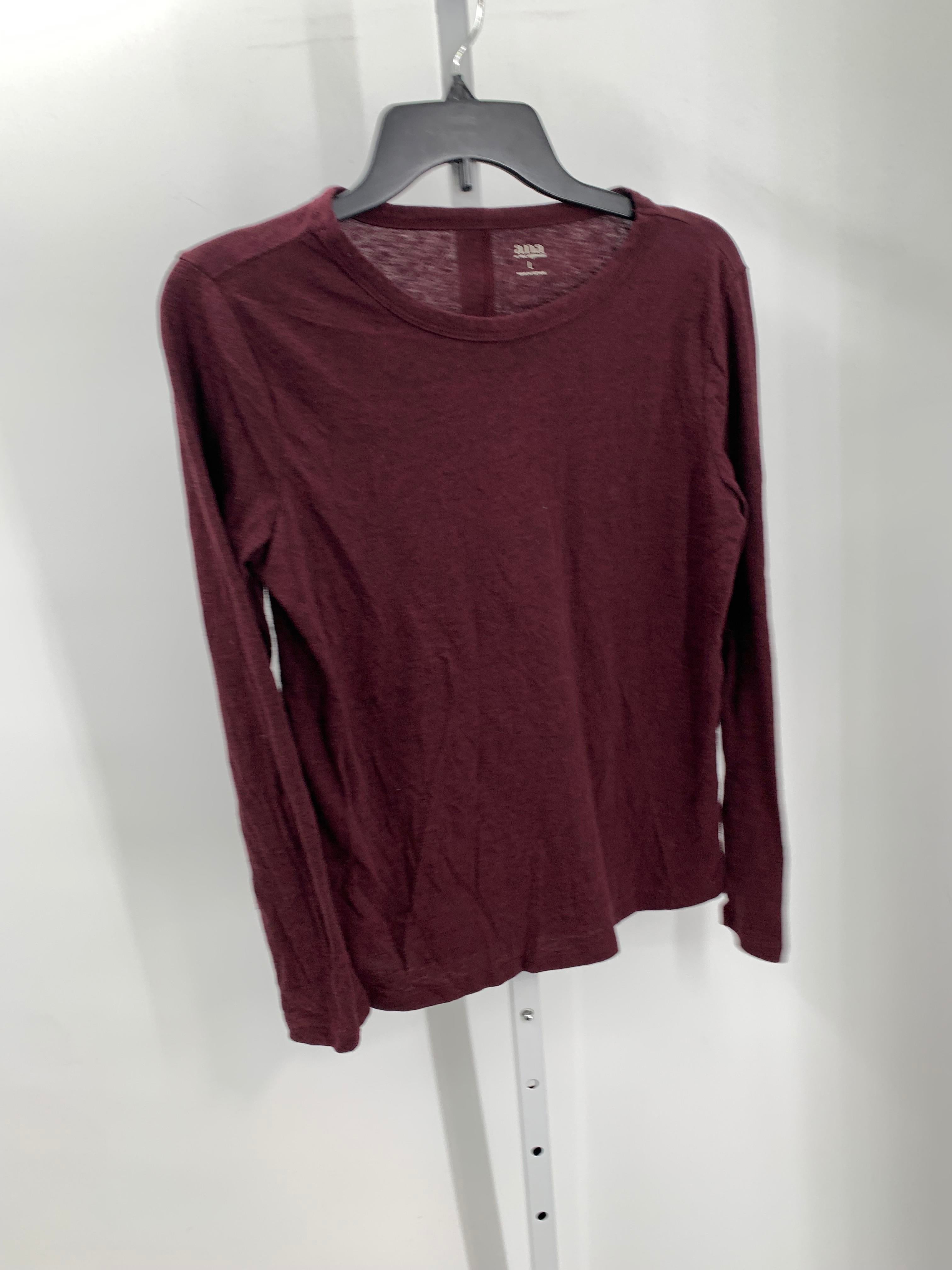 A.N.A. Size Large Misses Long Sleeve Shirt