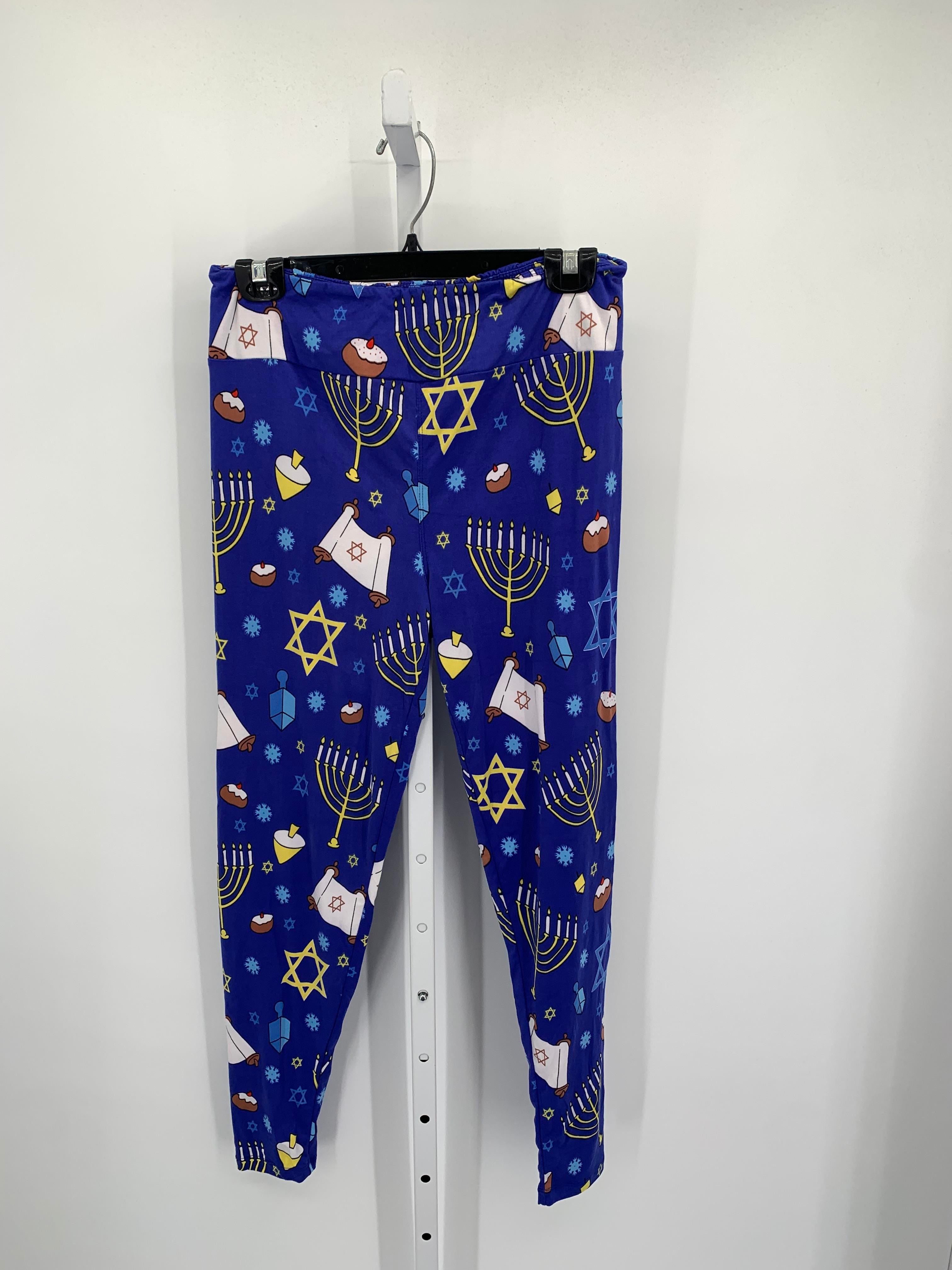 LEGGINGS HANUKKAH PATTERN KNIT.