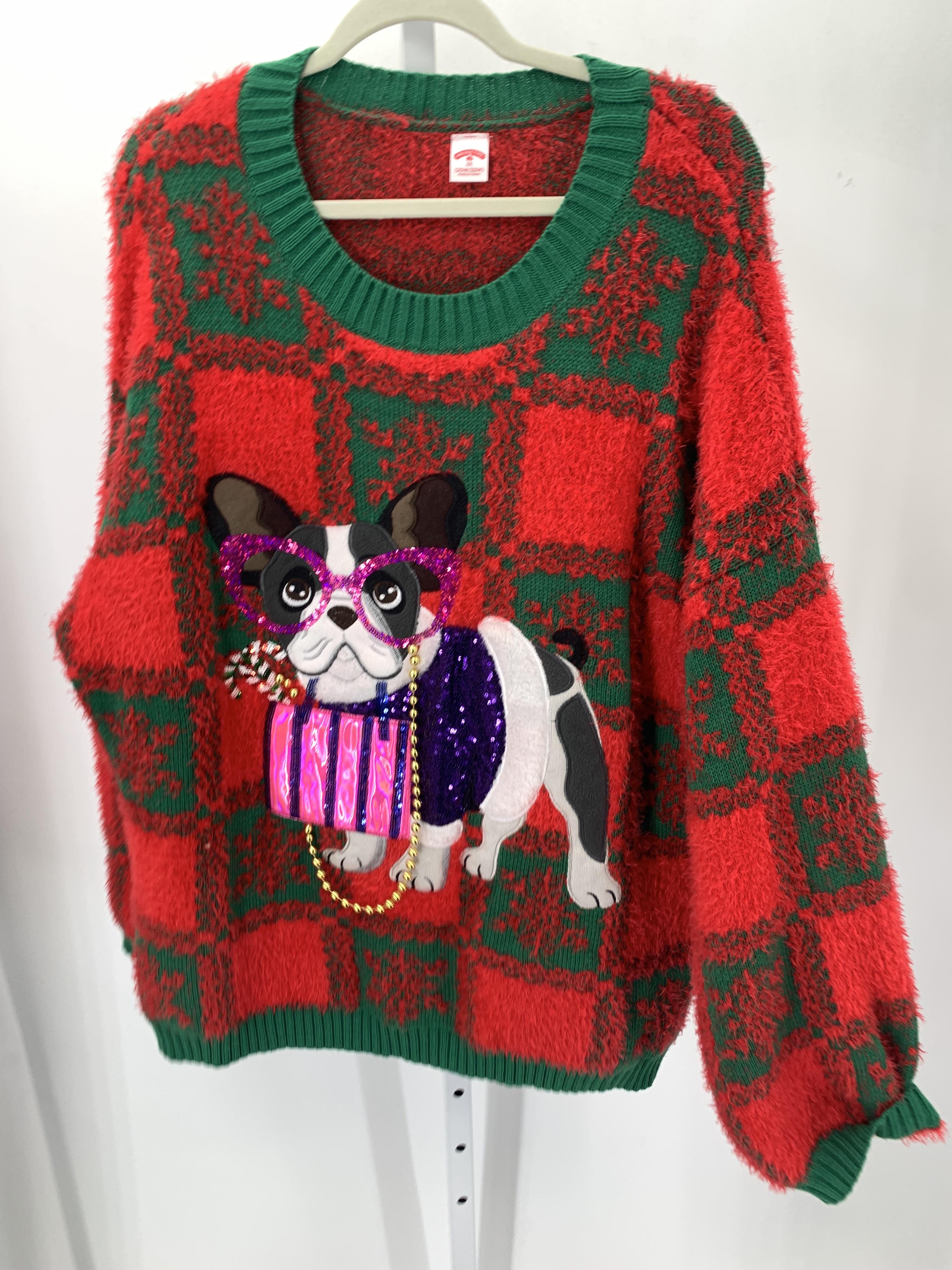 LONG SLV SWEATER DOG.