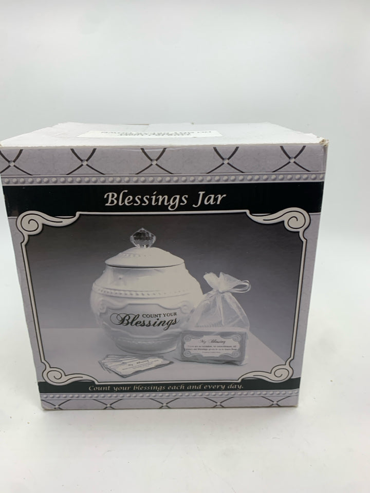 NIB BLESSINGS JAR.
