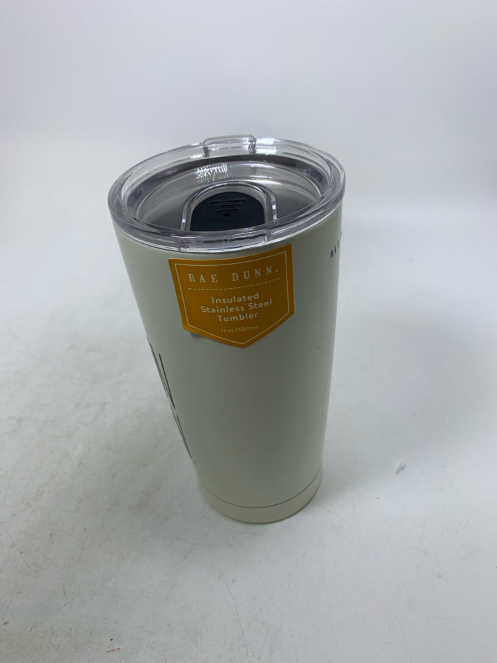 NEW WHITE REA DUNN PUMPKIN SEASON TRAVEL MUG.