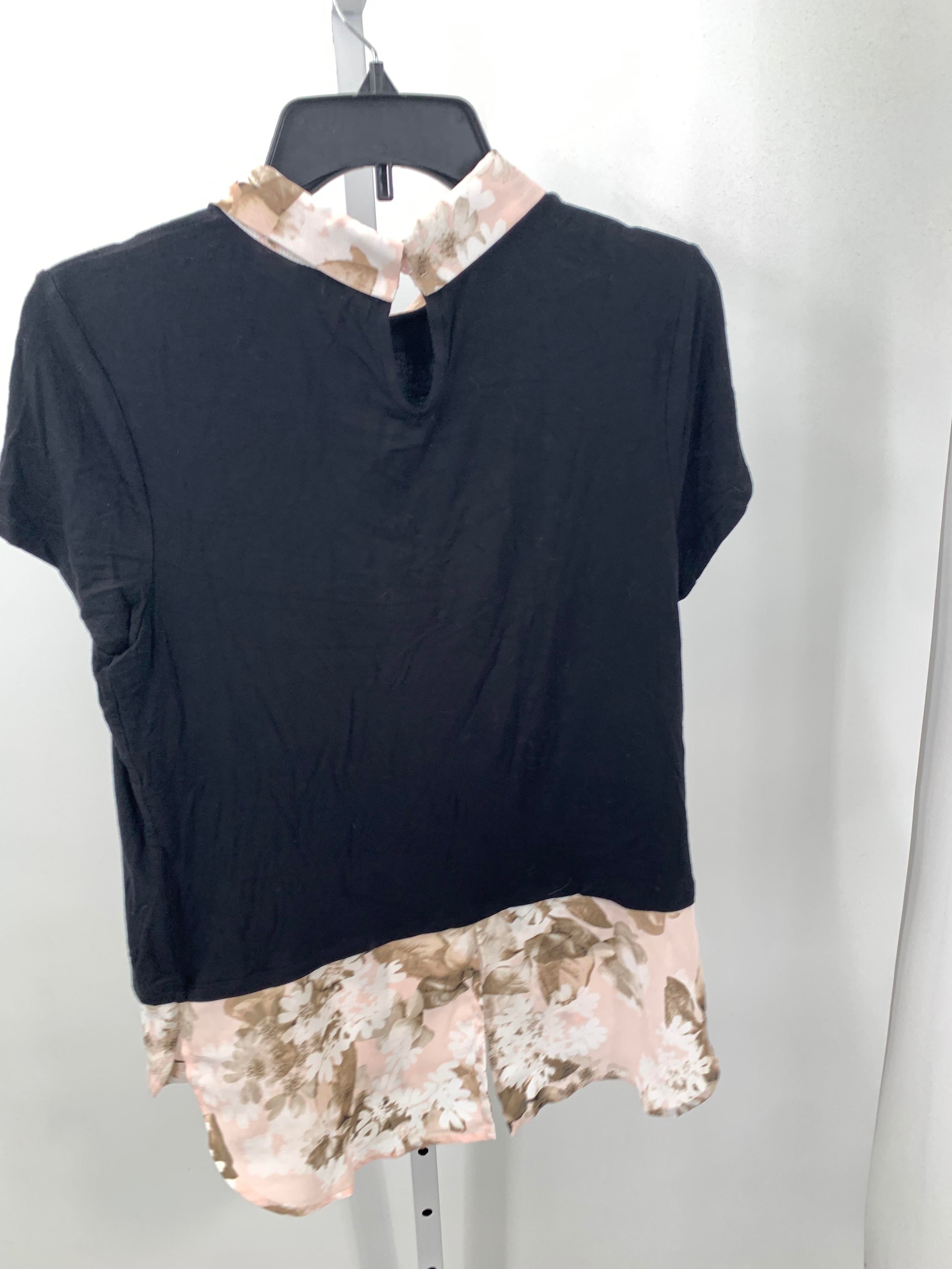 Elle Size Small Misses Short Sleeve Shirt