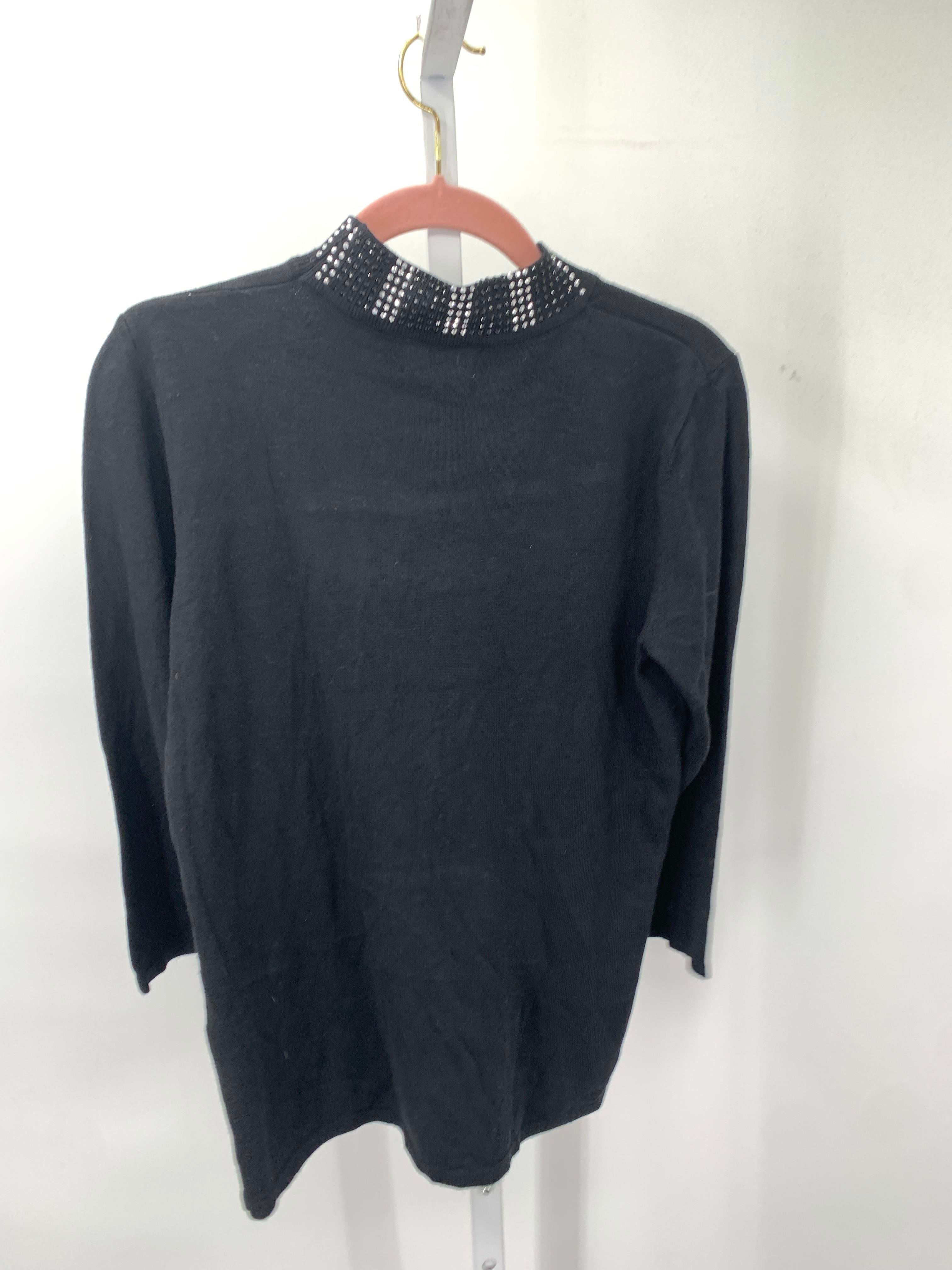 Carmen Marc Valvo Size Large Misses 3/4 Sleeve Sweater