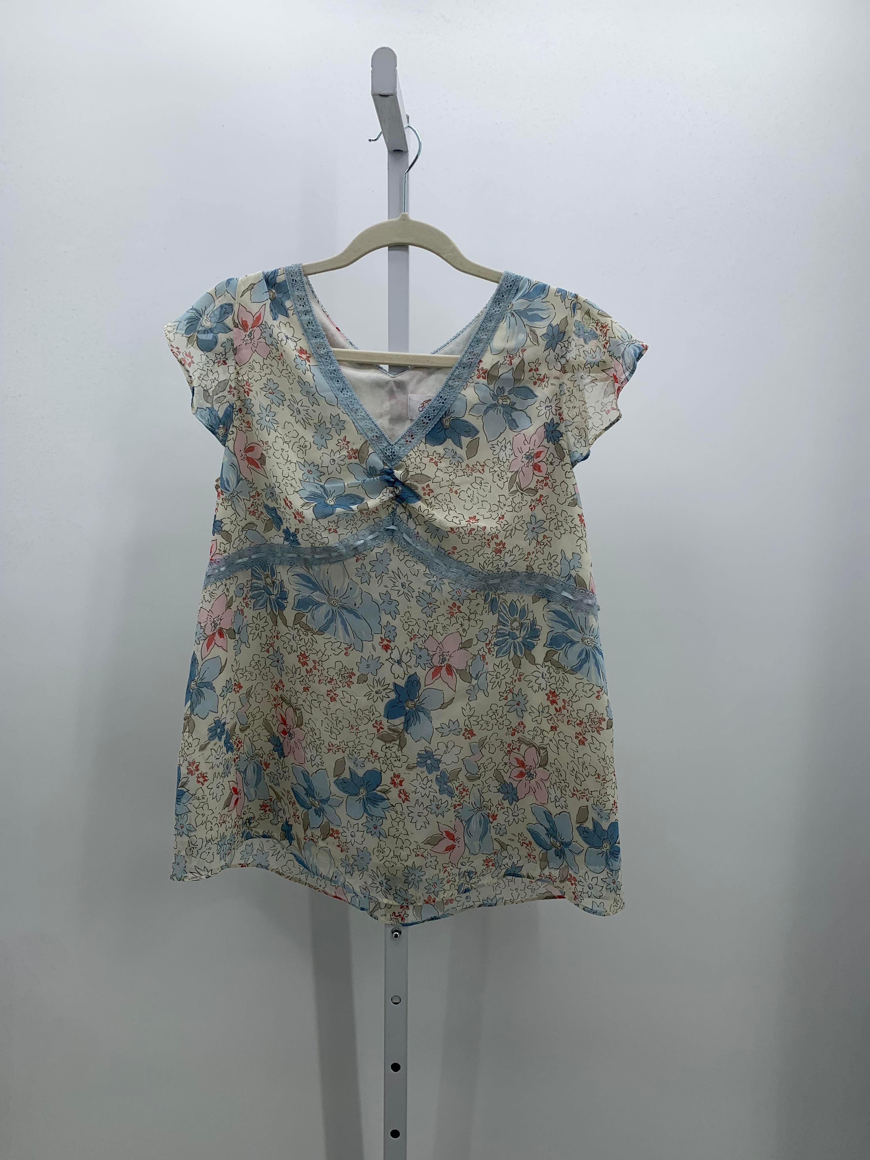 Oh Baby Off-White Size Medium Maternity Short Sleeve Shirt