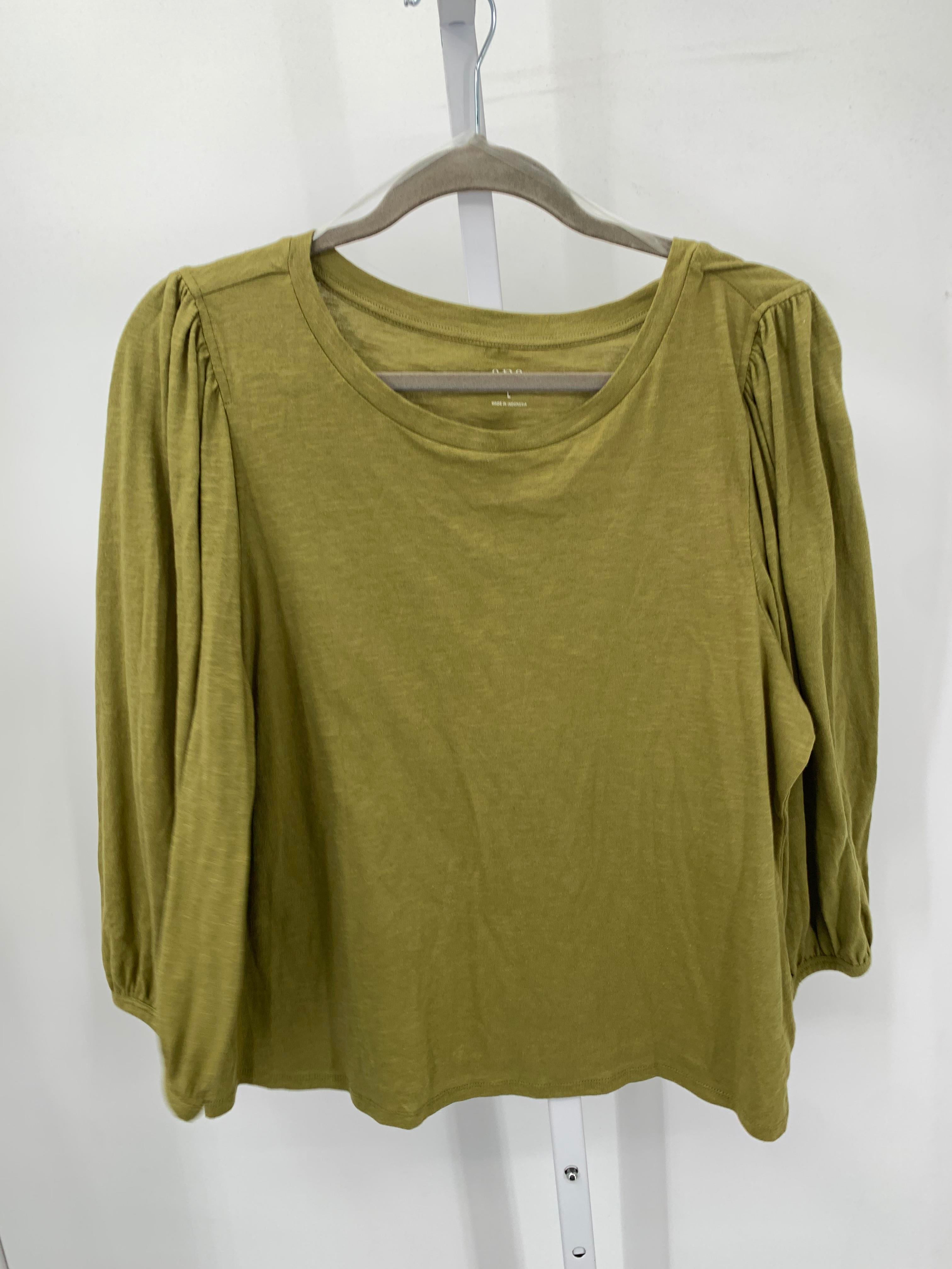 A.N.A. Size Large Misses 3/4 Sleeve Shirt