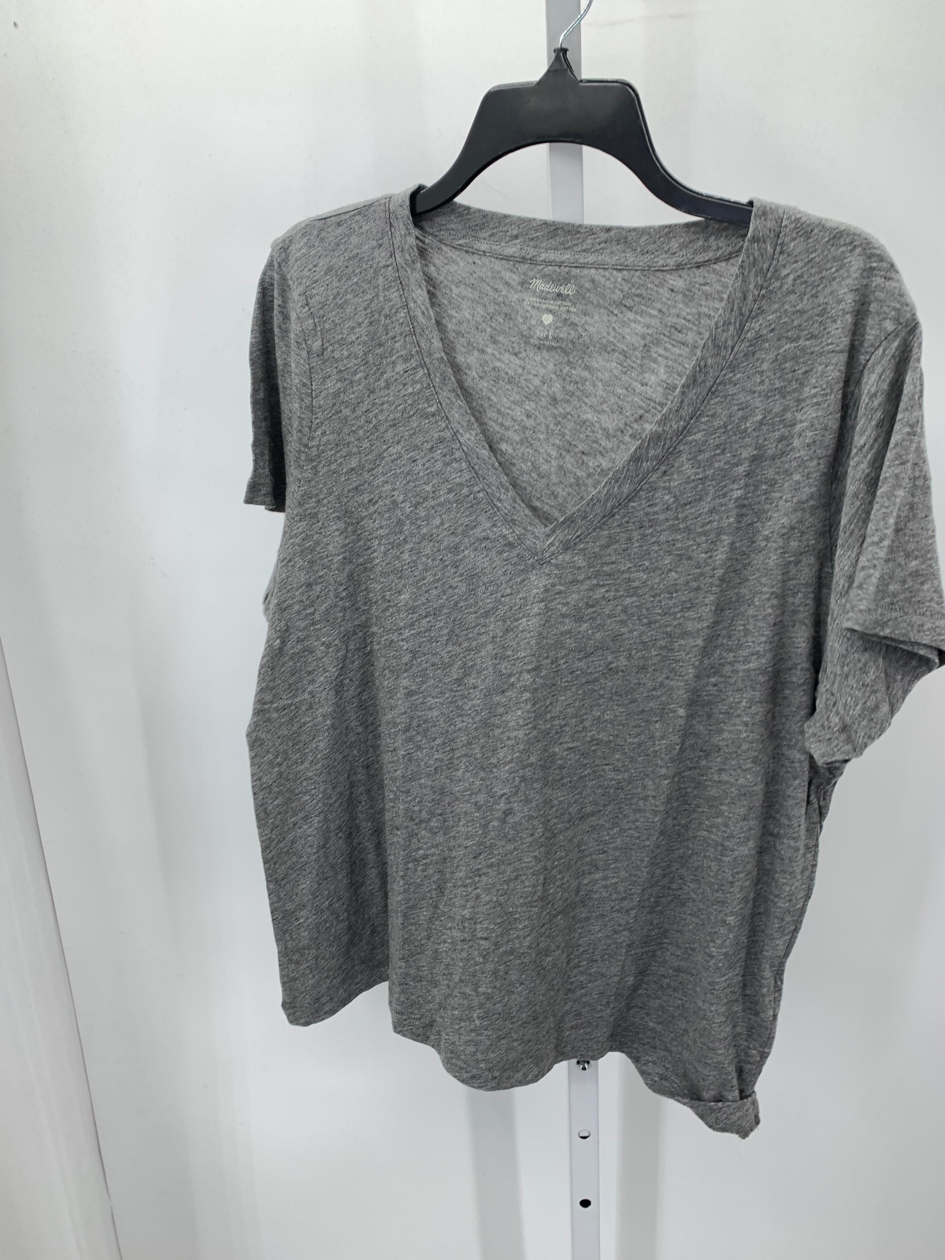 Madewell Size Large Misses Short Sleeve Shirt