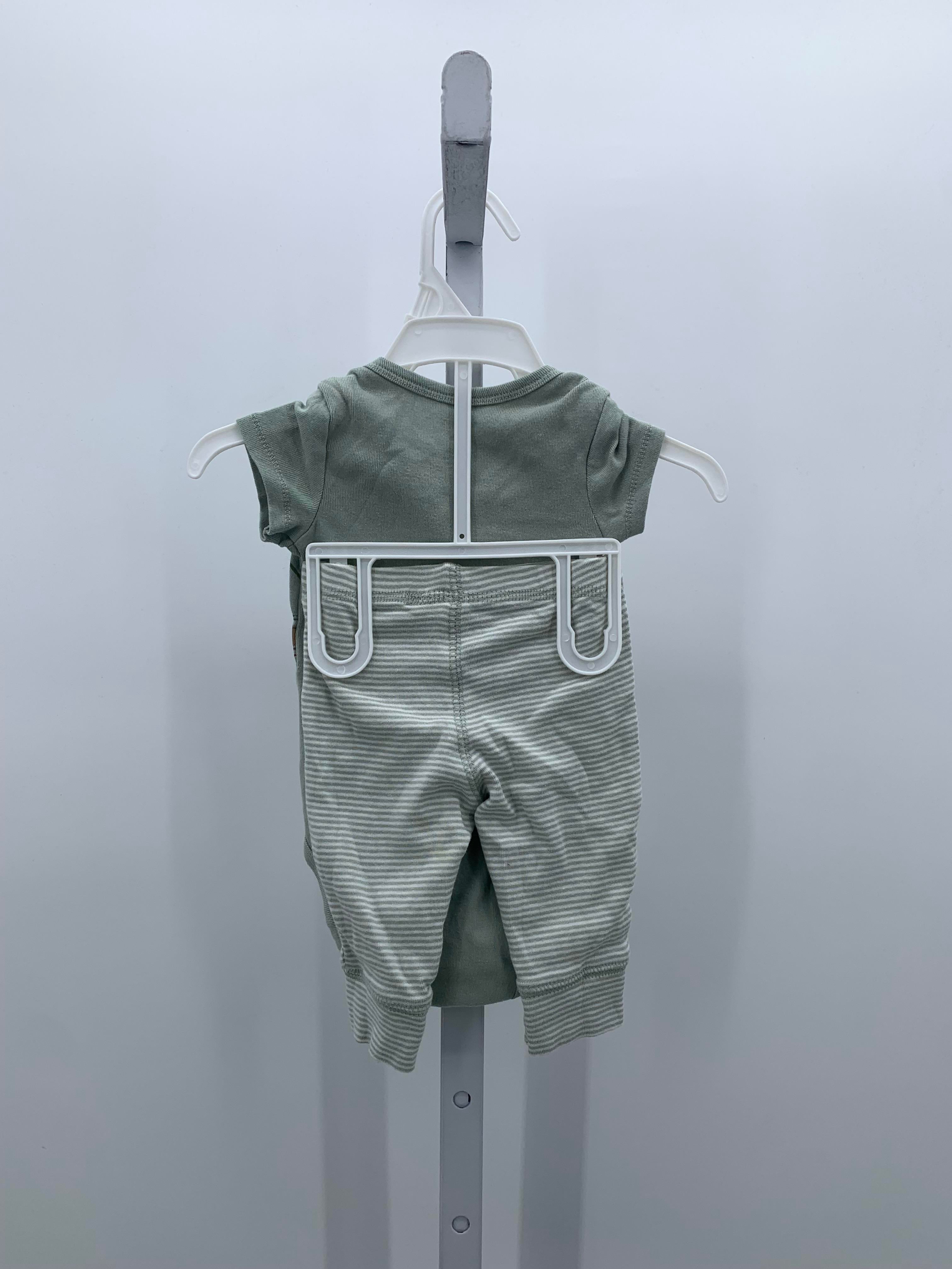 TURTLE FROG TEE AND STRIPES PANTS