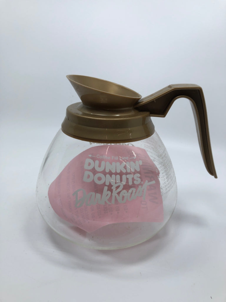 DUNKIN DONUTS DARK ROAST COFFEE POT.