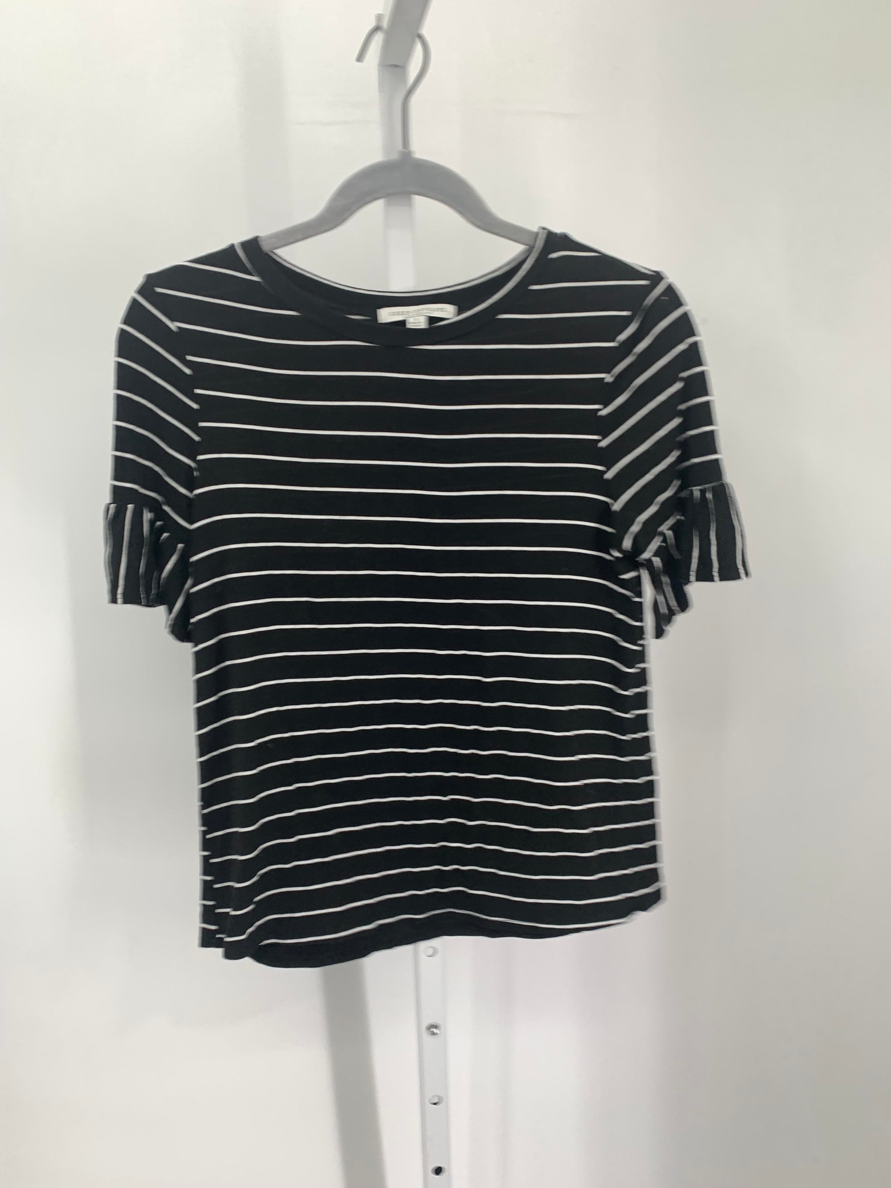 Green Envelope Size Small Misses Short Sleeve Shirt