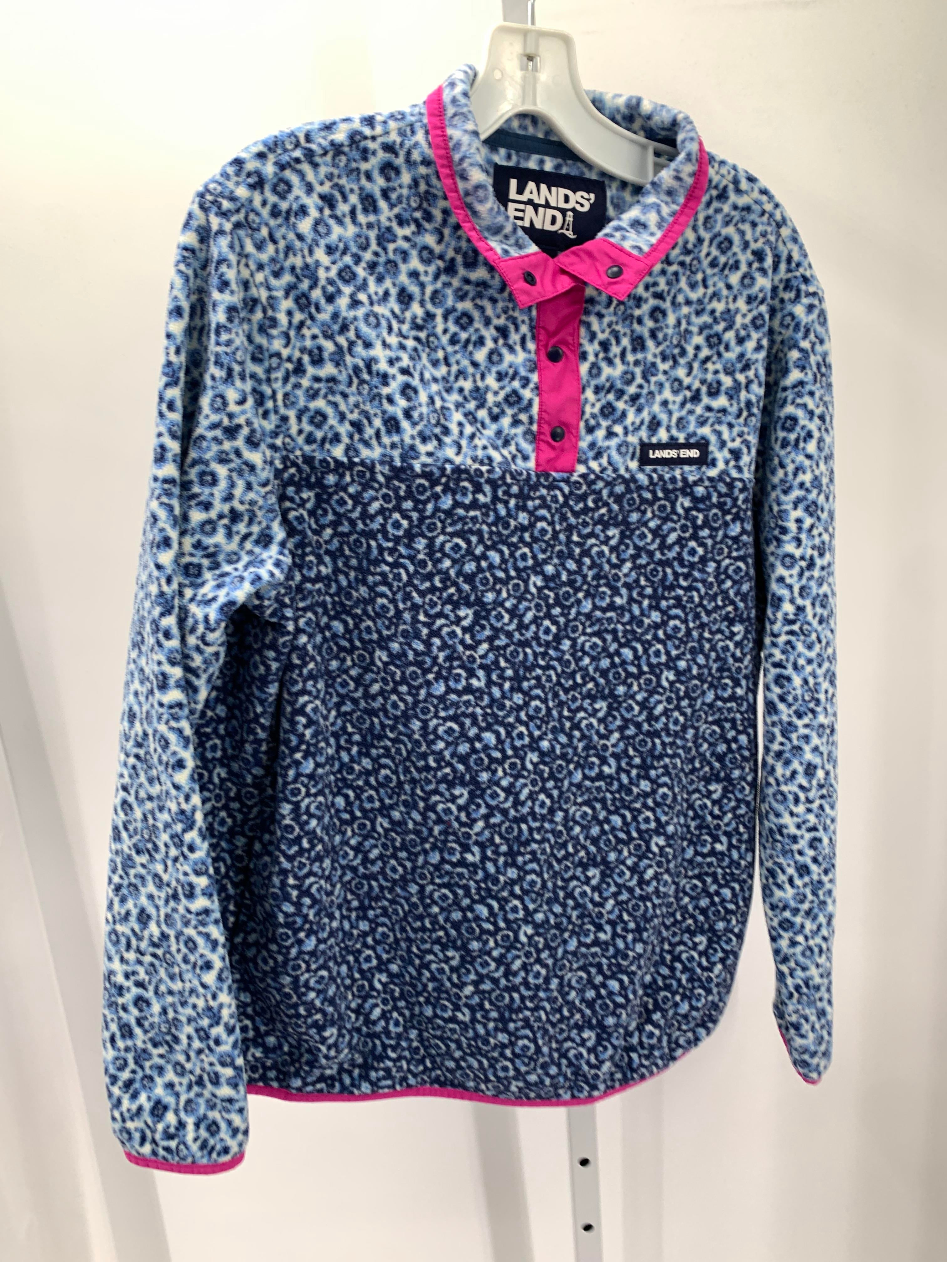 Lands End Size Large Misses Long Sleeve Shirt