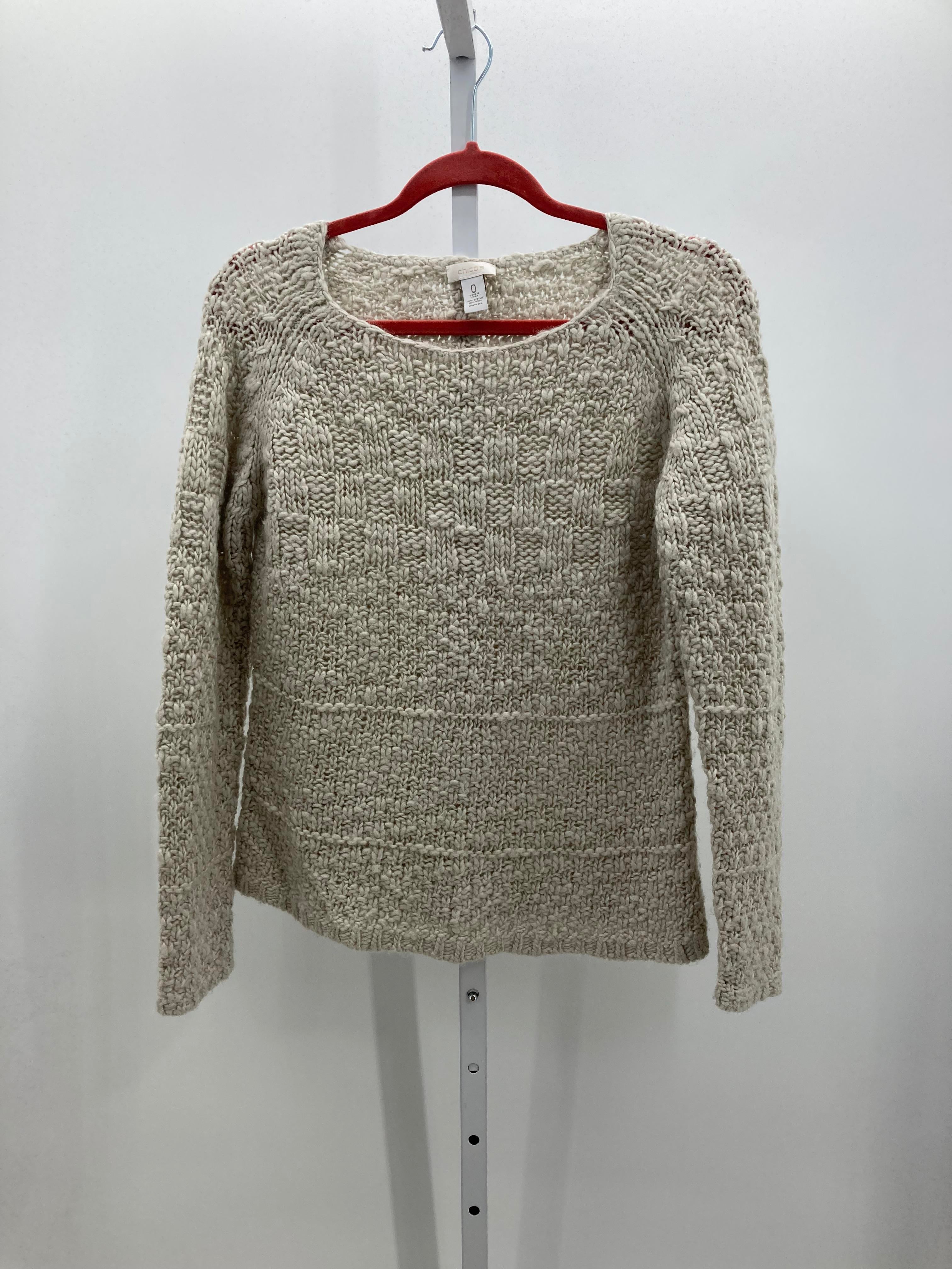 Chico's Size X Small Misses Long Slv Sweater