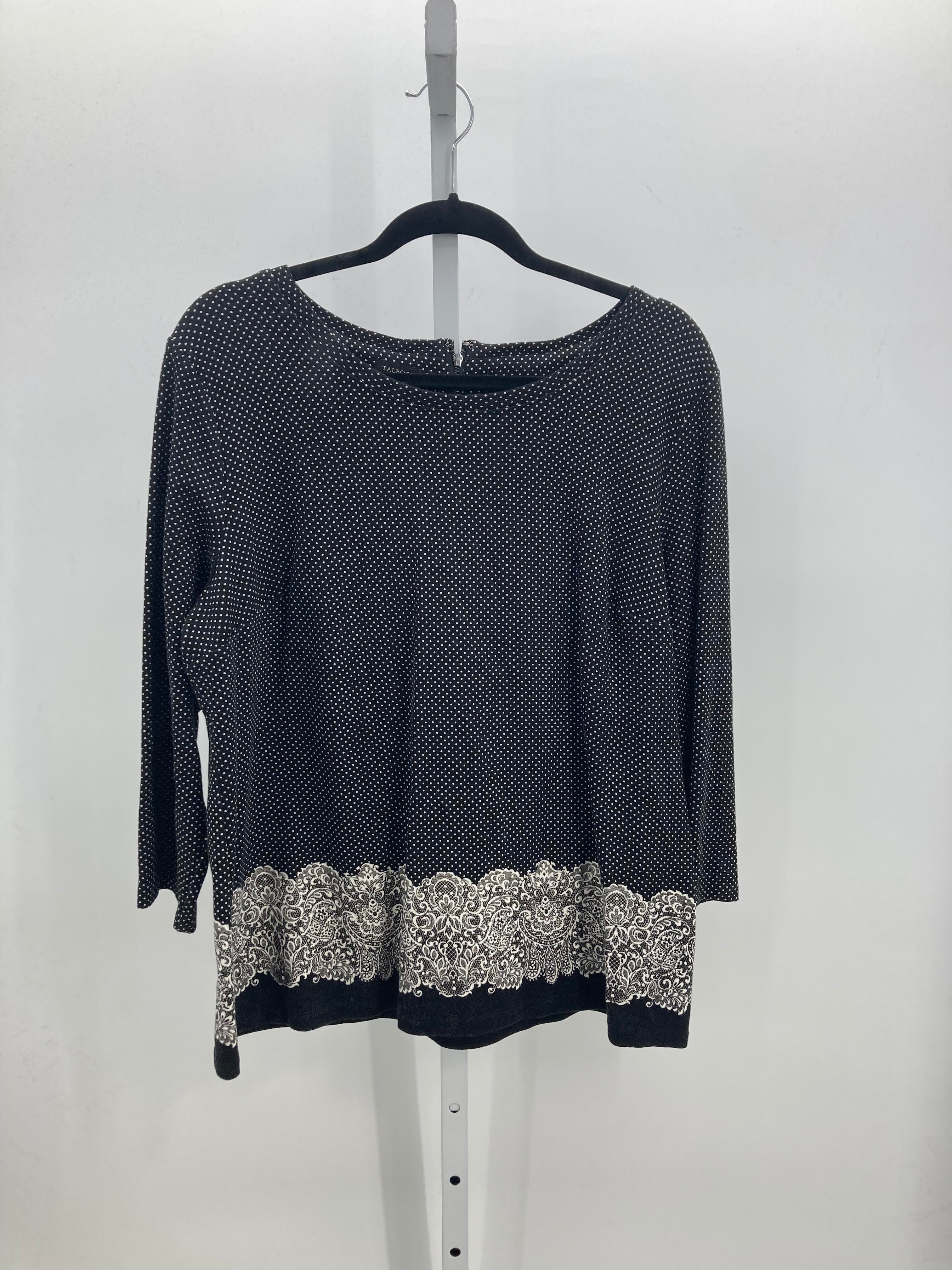 Talbots Size Extra Large Misses 3/4 Sleeve Shirt
