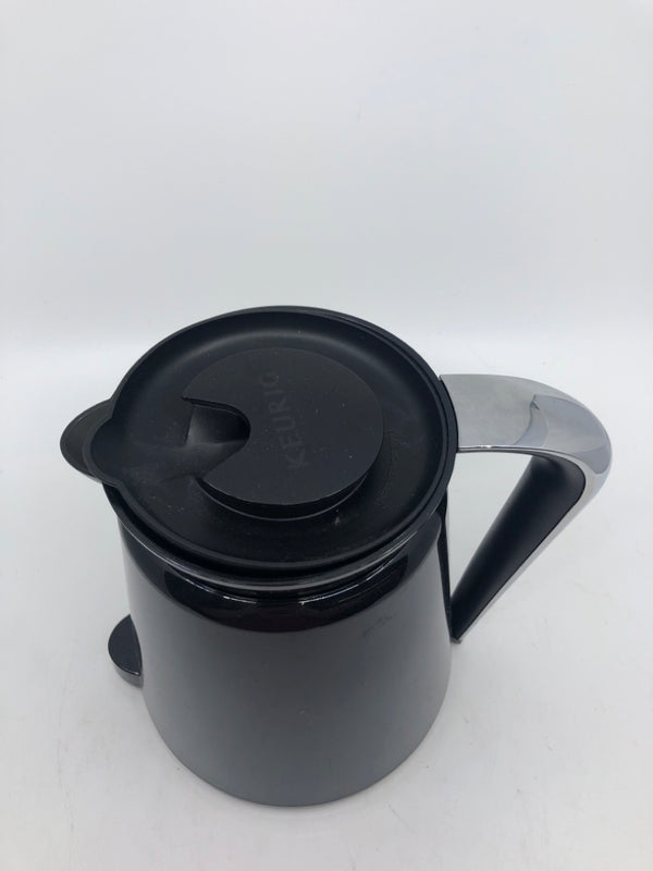 BLACK KEURIG CARAFE.