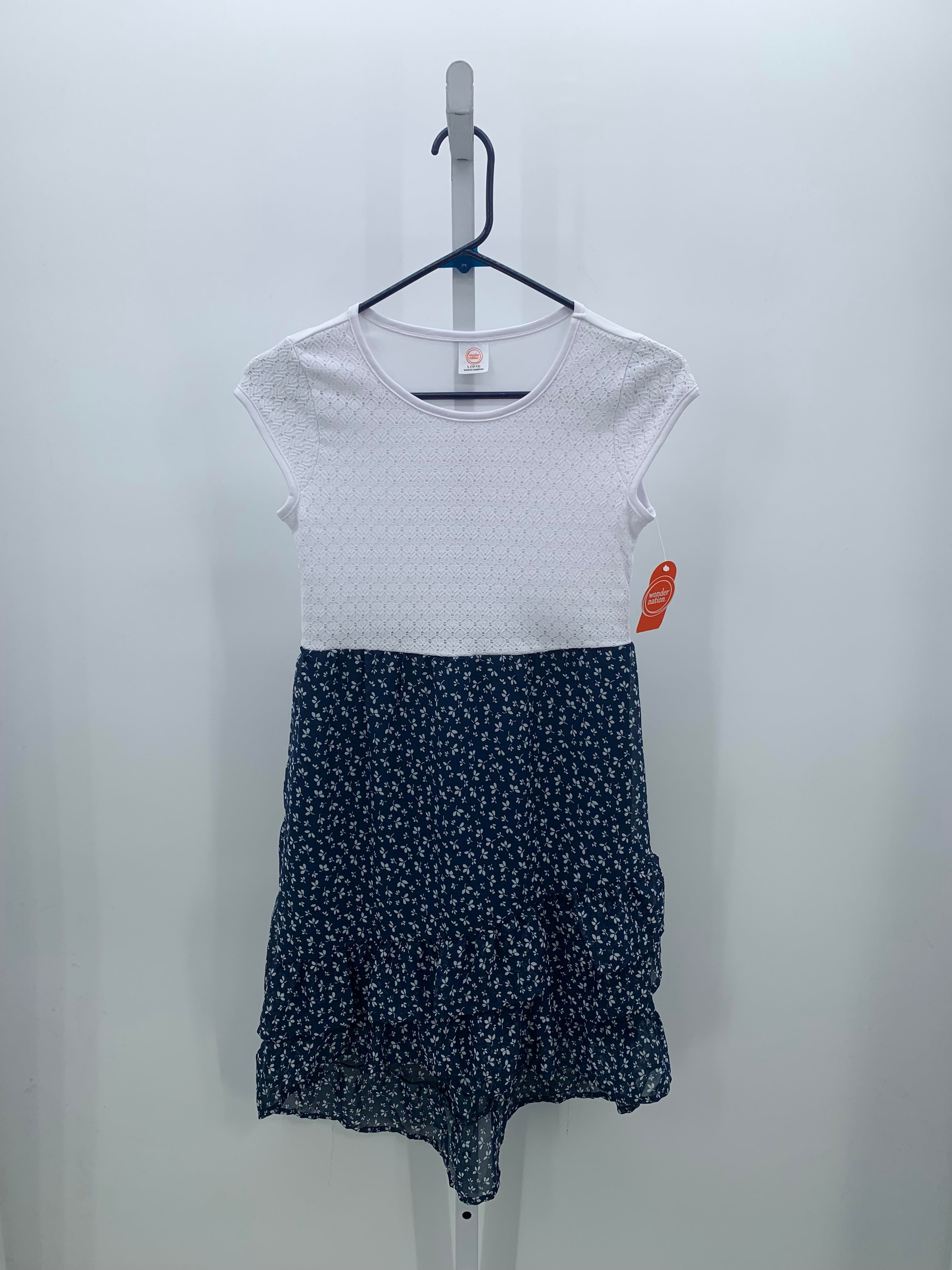 Wonder Nation Size 10-12 Girls Short Sleeve Dress