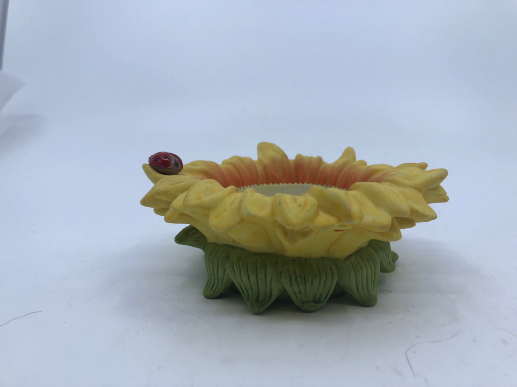 PARTYLITE SUNFLOWER VOTIVE HOLDER.