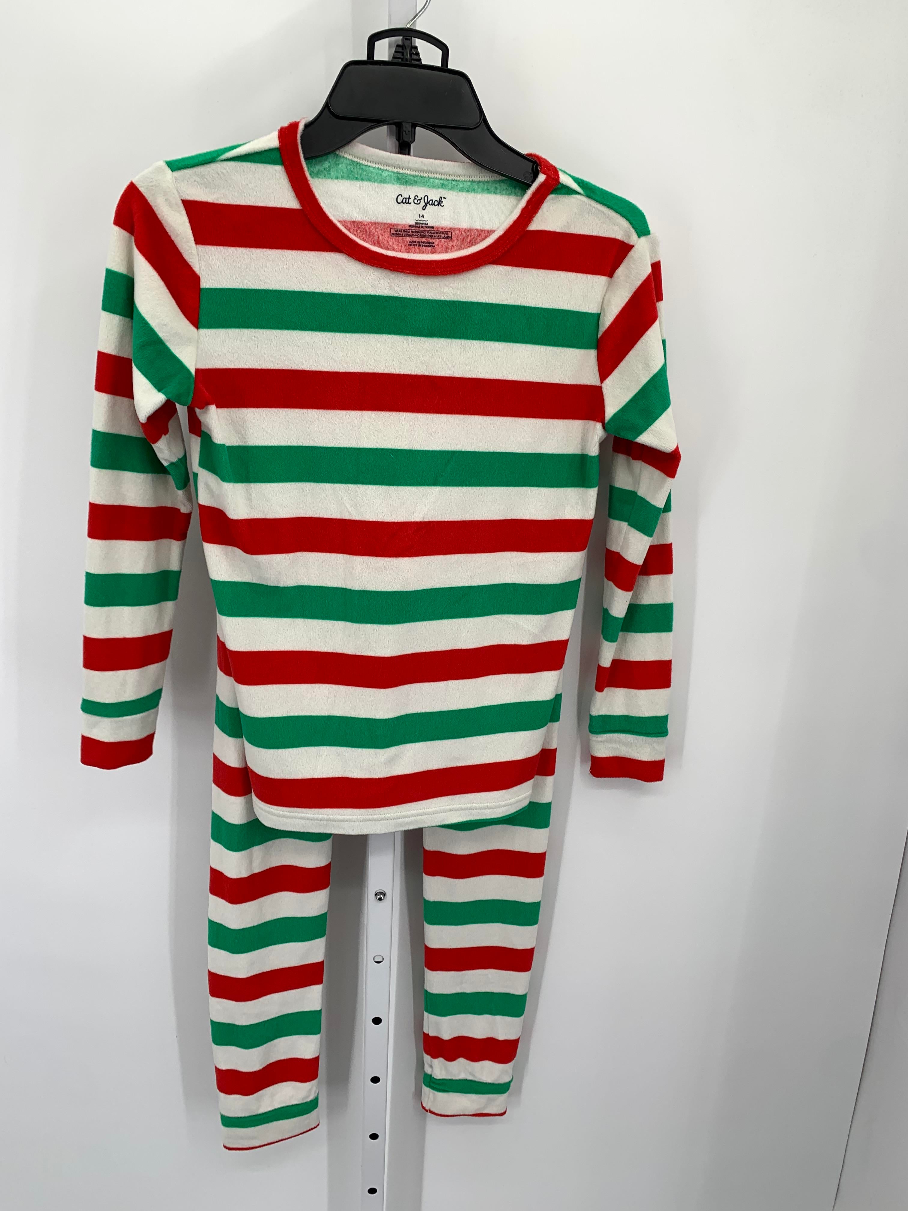 RED GREEN STRIPES FLEECE