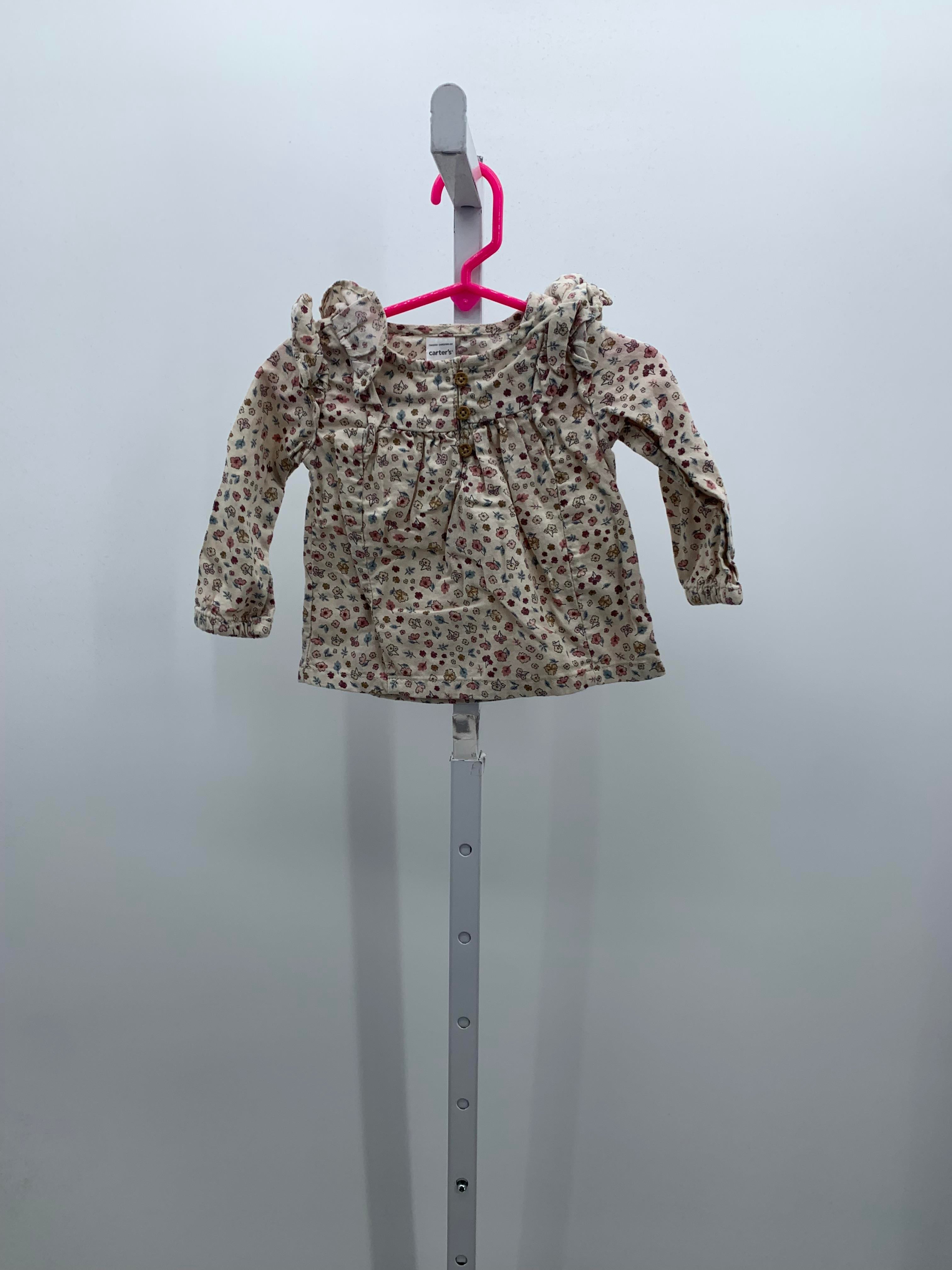 Carters Size 12 Months Girls Long Sleeve Shirt