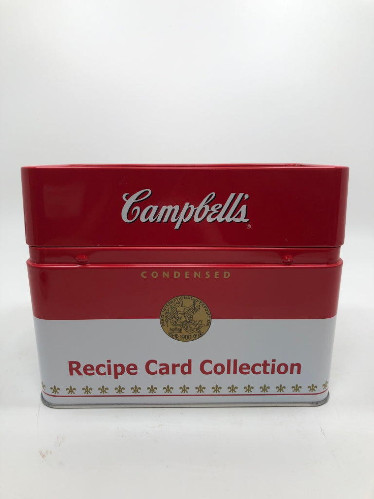 NWT CAMPBELLS RECIPE CARD COLLECTION TIN.