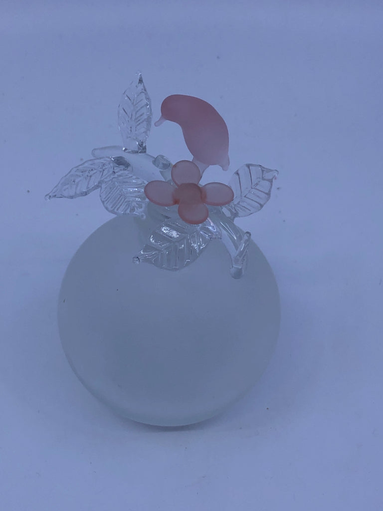 VTG HUMMINGBIRD FLORAL PERFUME EMPTY BOTTLE.