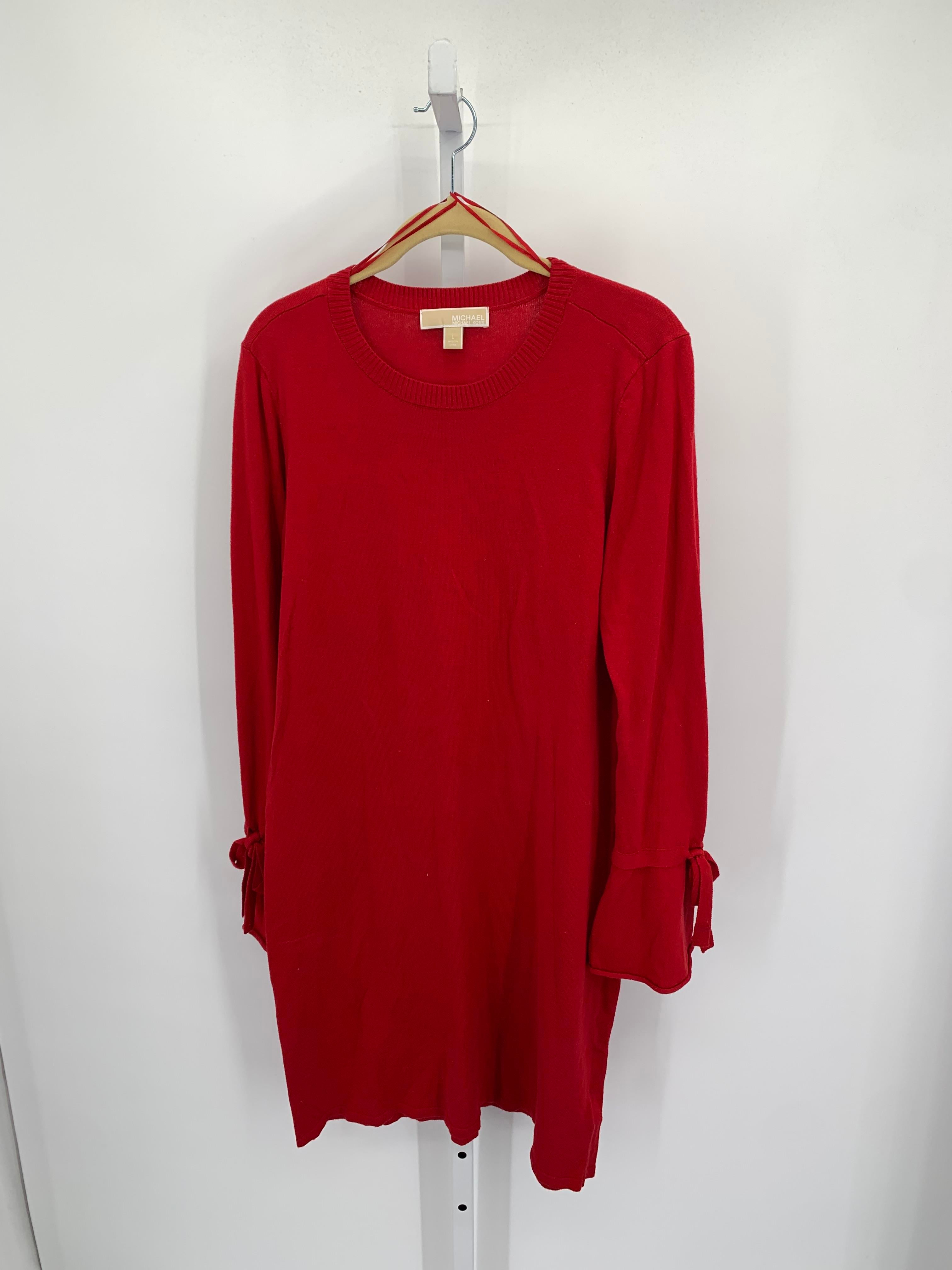 Michael Kors Size Large Misses Long Sleeve Dress