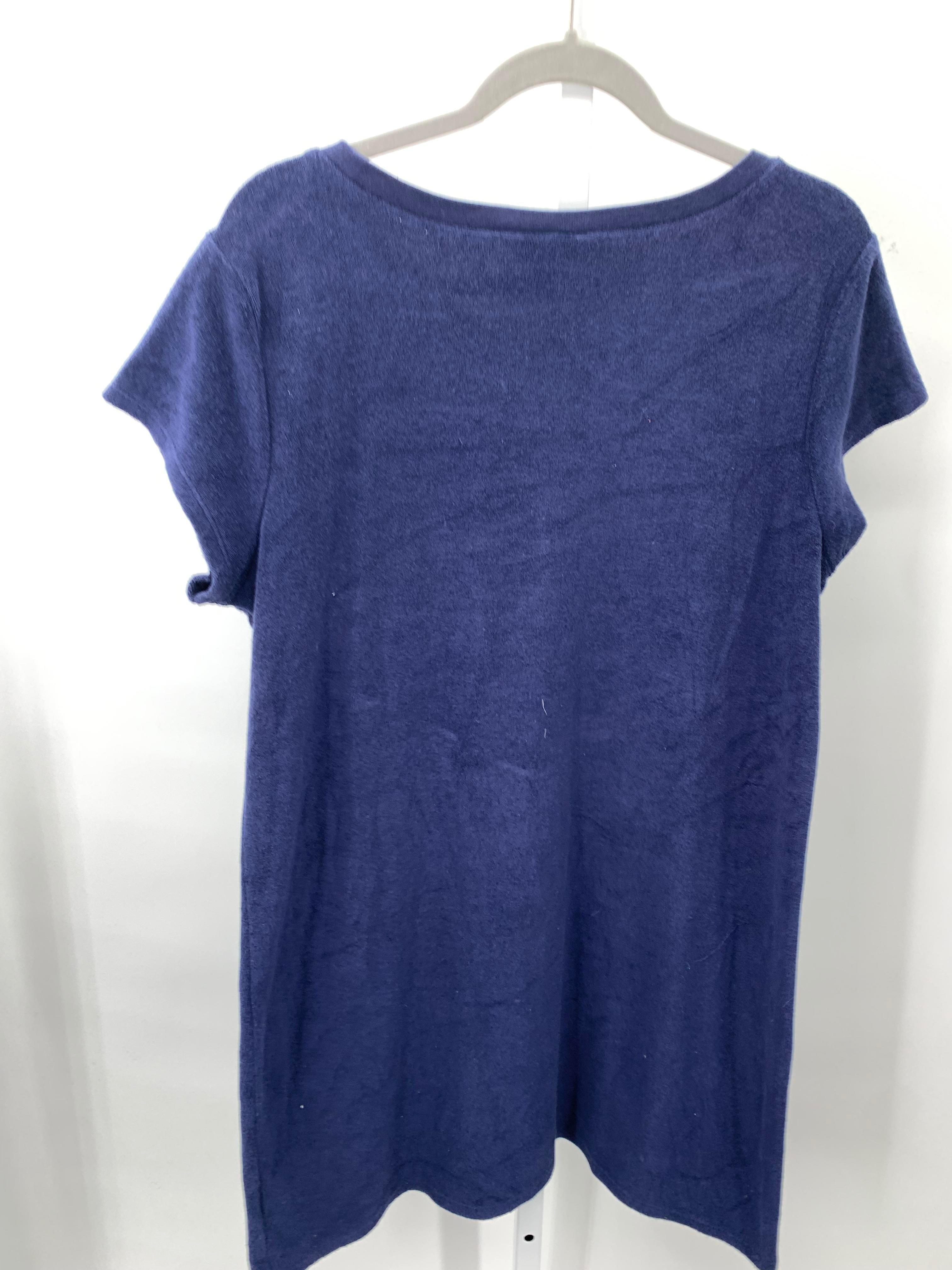 Lands End Size Large Misses Short Sleeve Dress