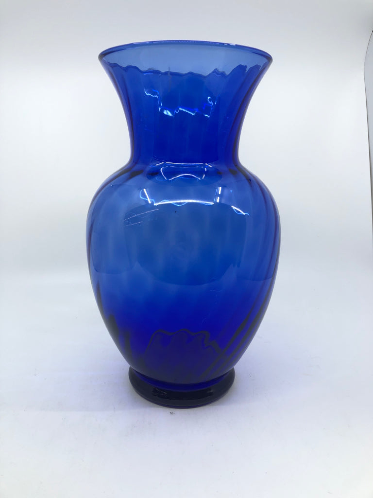 COBALT BLUE VASE.