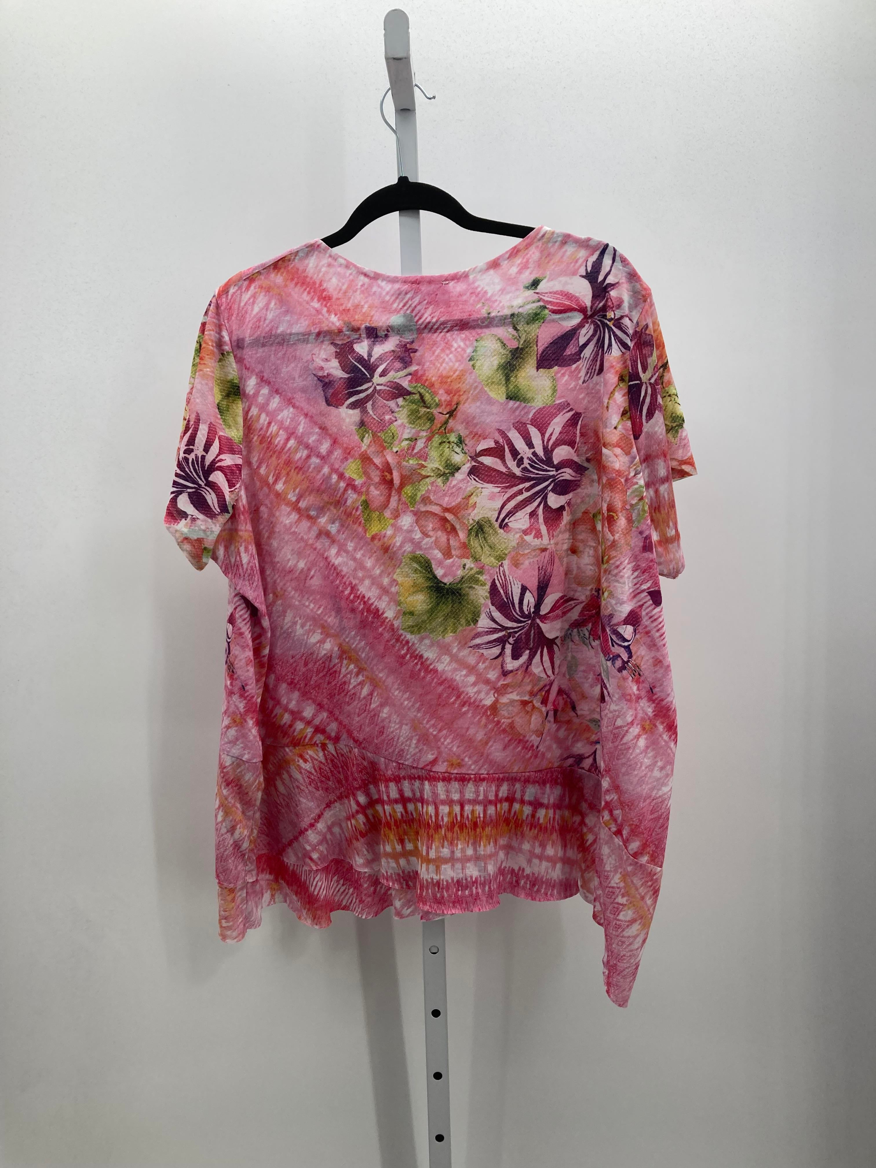 Time and Tru Size 2X Womens Short Sleeve Shirt