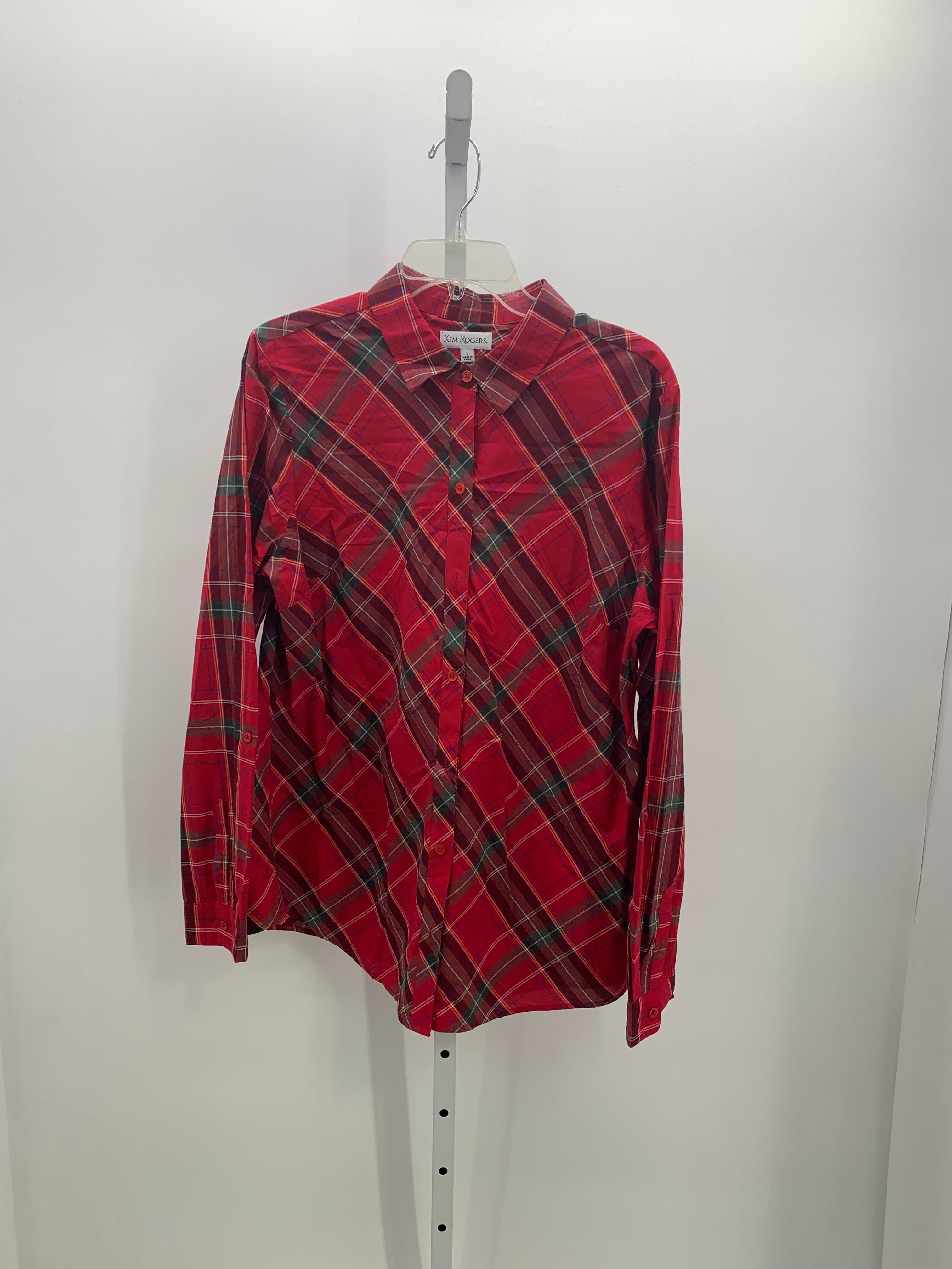 Kim Rogers Size Large Misses Long Sleeve Shirt
