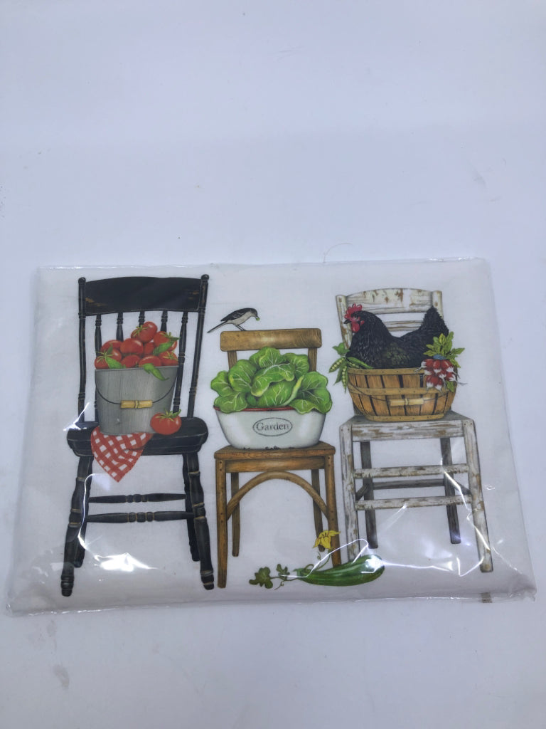 NIP KITCHEN CHAIRS FLOUR SACK TOWEL.