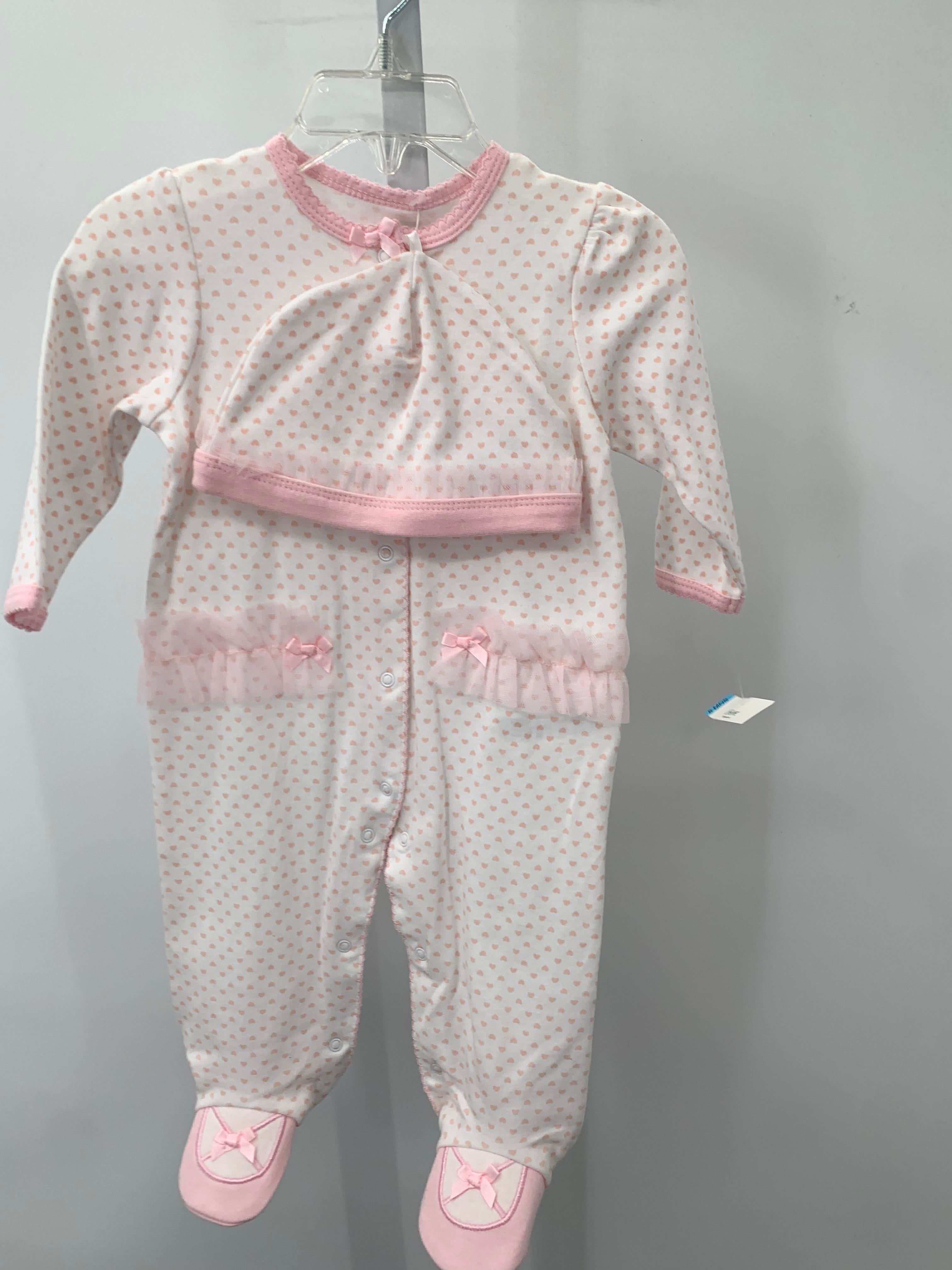 Little Me Size 6 Months Girls Long Slv. Romper