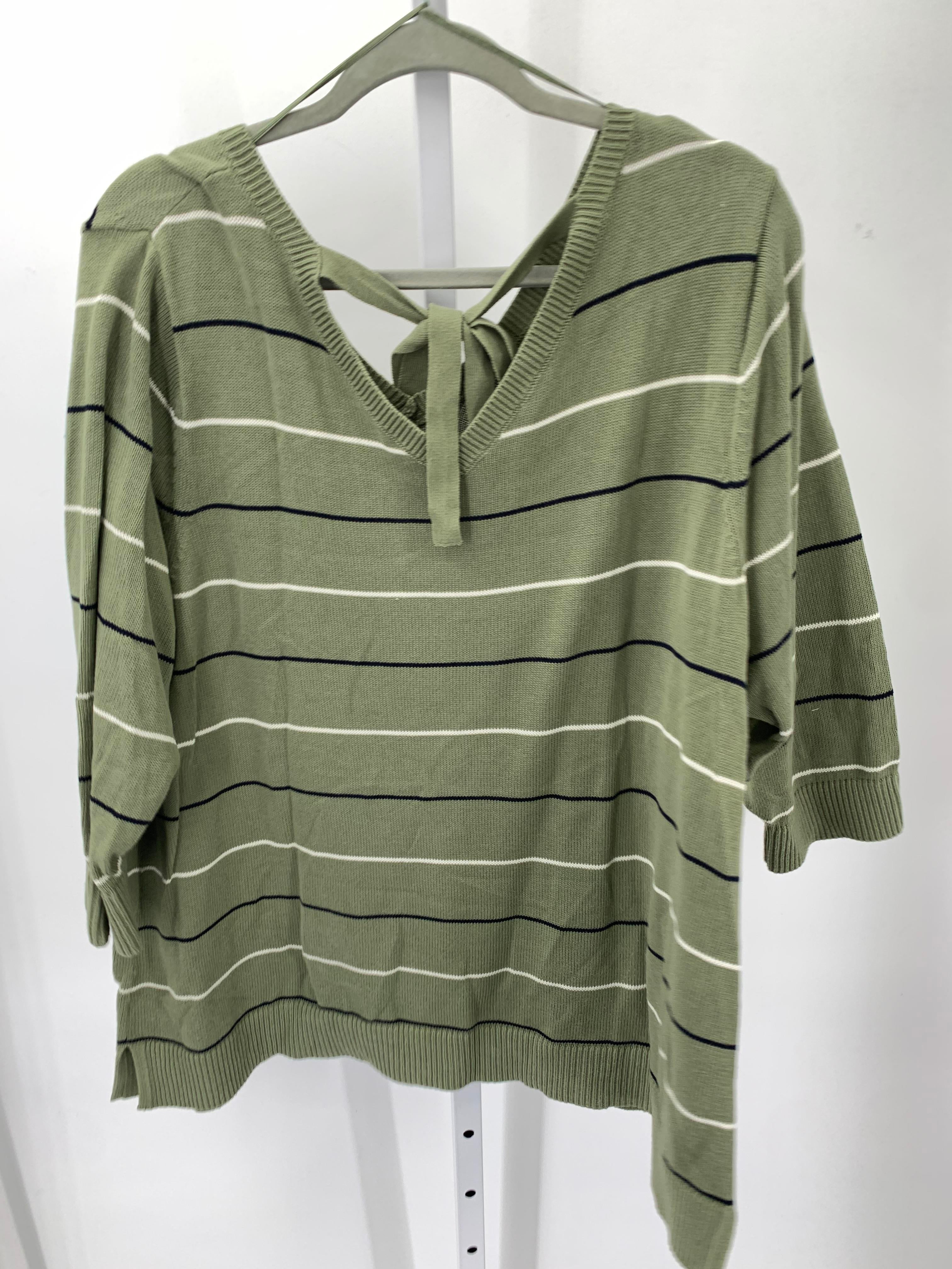 Talbots Size 2X Womens 3/4 Sleeve Sweater