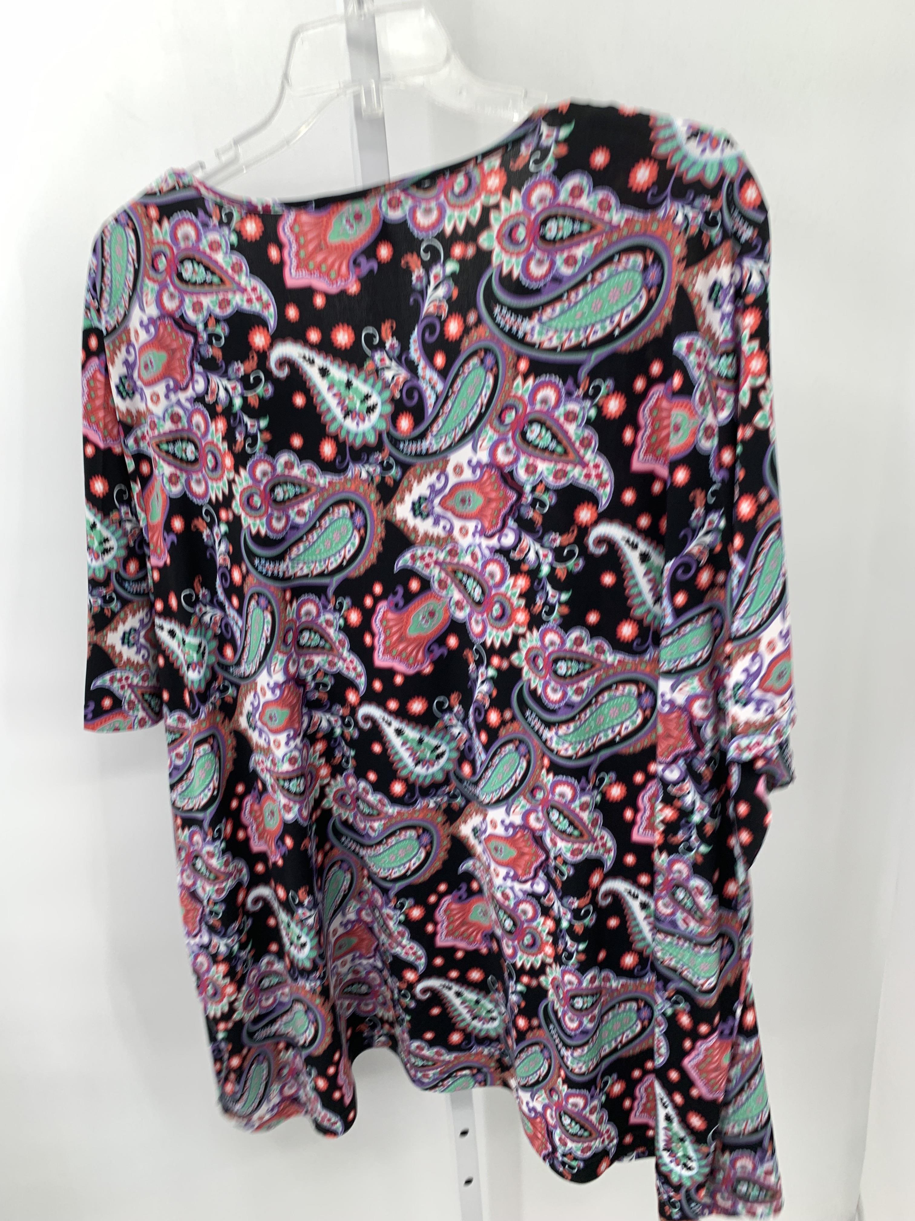 Ulla Popken Size 22/24 W Womens Short Sleeve Shirt