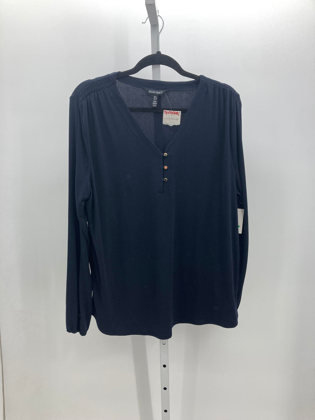 Ellen Tracy Size Large Misses Long Sleeve Shirt
