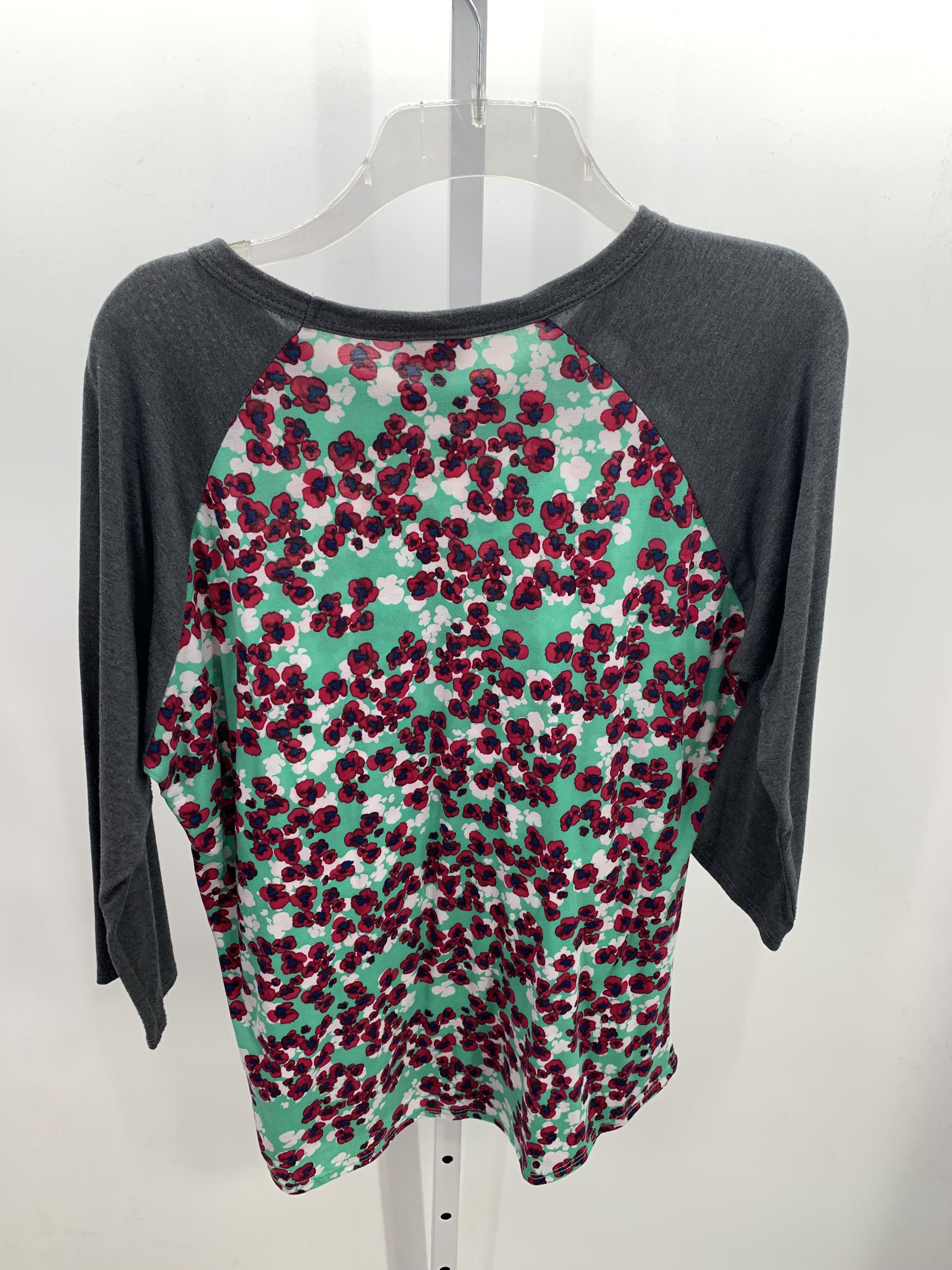 Lularoe Size Large Misses 3/4 Sleeve Shirt